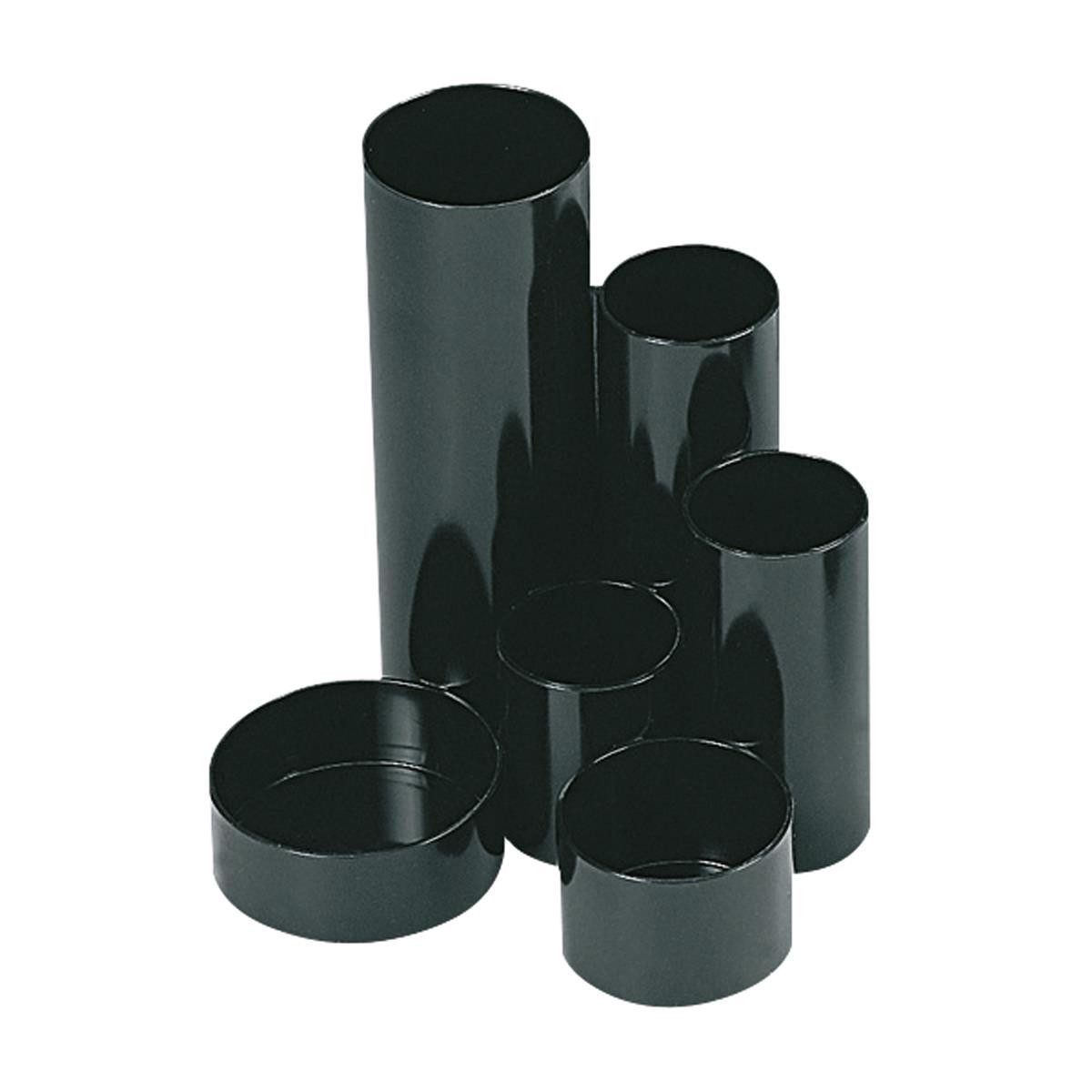 WEDO Aufbewahrungsbox Junior Butler schwarz ABS-Kunststoff 6 Fächer 13,5 x 12,0 x 14,8 cm