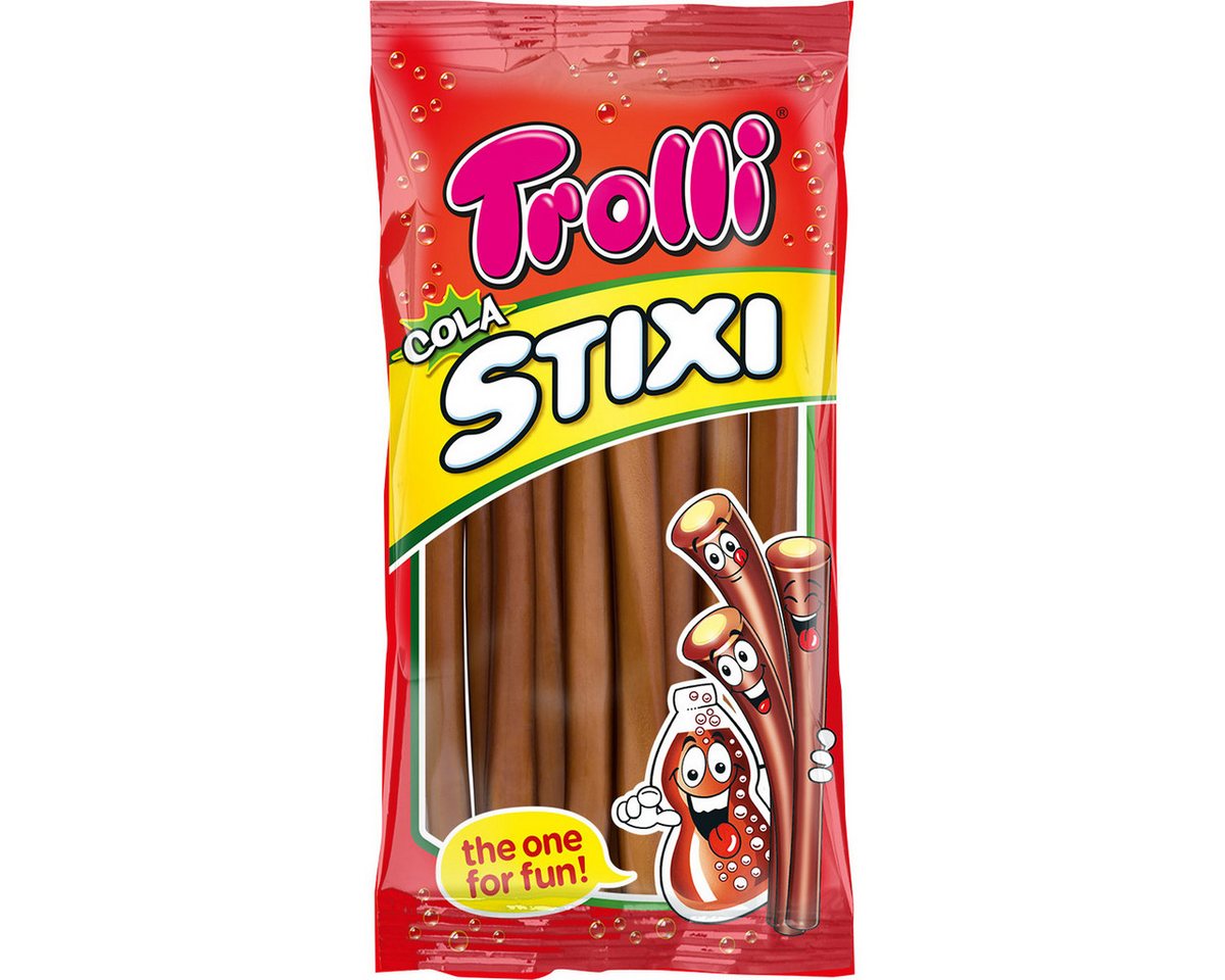 TROLLI Süßigkeit, Trolli Cola Stixi Gummibonbon mit erfrischendem Cola Geschmack 85g