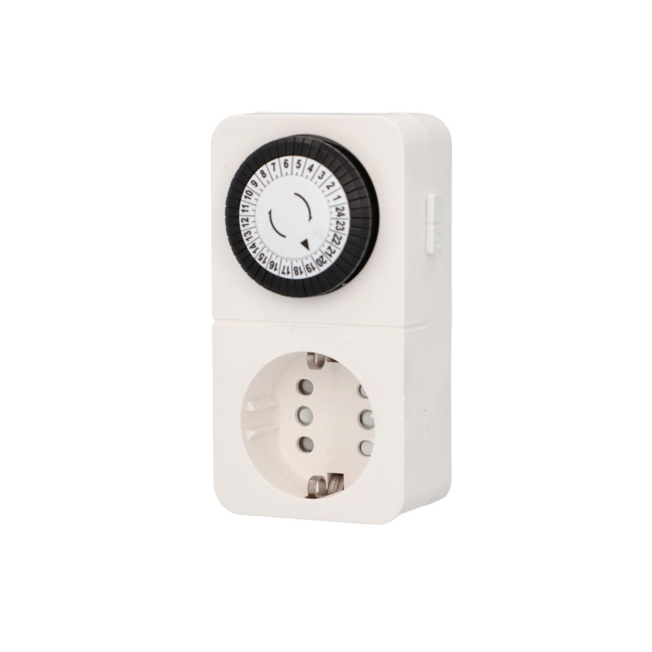 UNITEC Zeitschaltuhr Unitec Zeitschaltuhr Greenline analog weiß