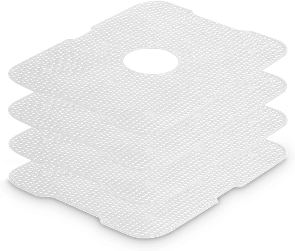 Springlane Dörrautomat Dörrgitter 4er Set - Feinmaschig für Dörrautomat Dora 400,00 W, Ideal für Kräuter, Gewürze und kleine Snacks, spülmaschinenfest