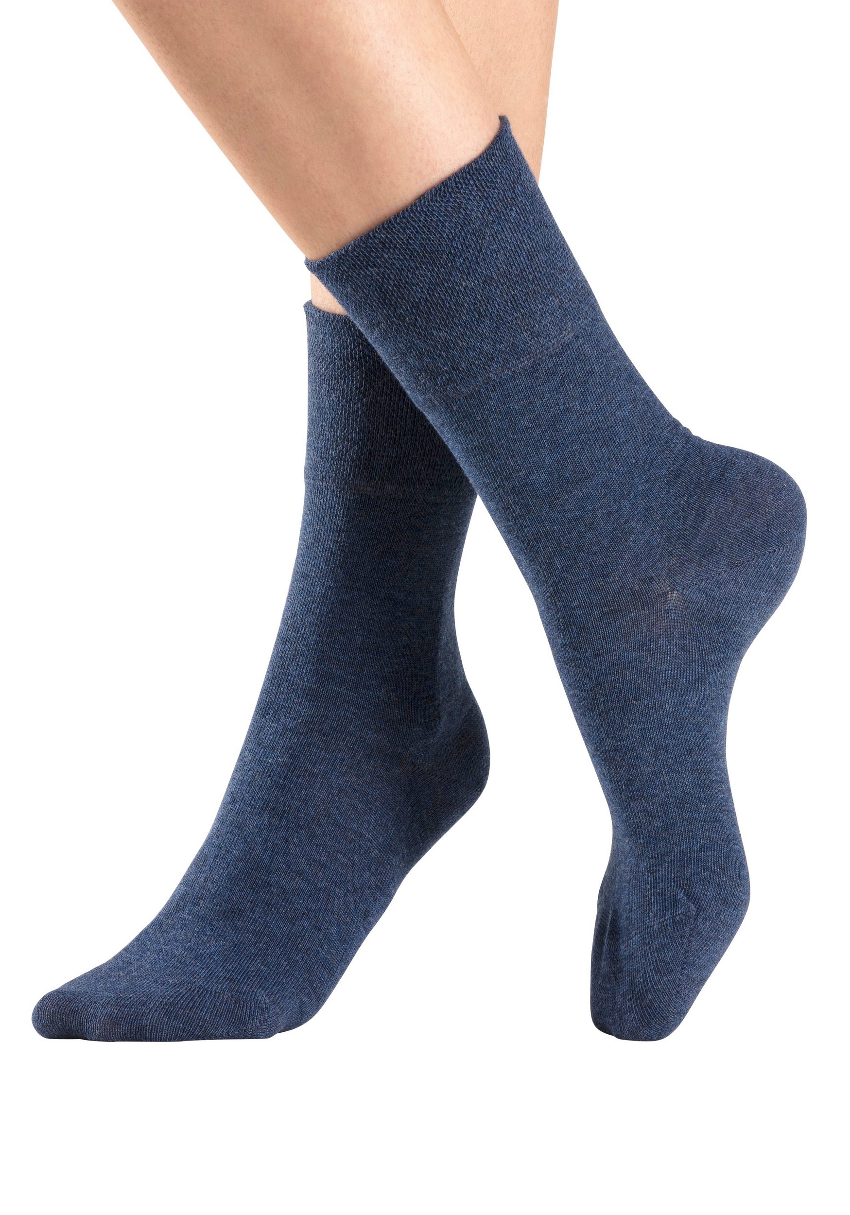 H.I.S Socken Diabetikersocken Damen Herren Socken (Packung, 3-Paar, Gr. 35-38 bis 43-46) mit Komfortbund auch für Diabetiker geeignet