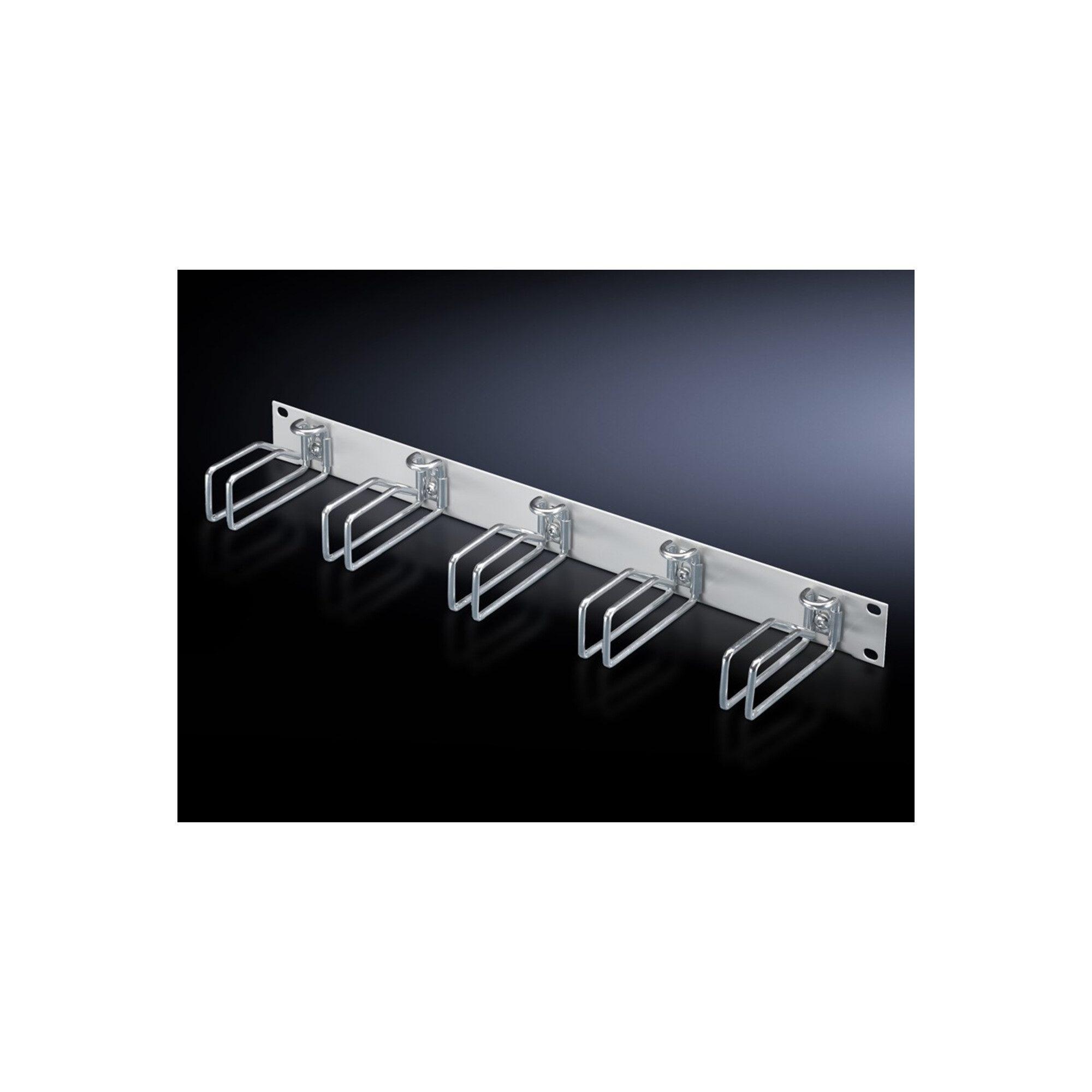 RITTAL Kabelführung Rittal Rangierpanel 1HE m.5xMetallbügel DK 7257.035