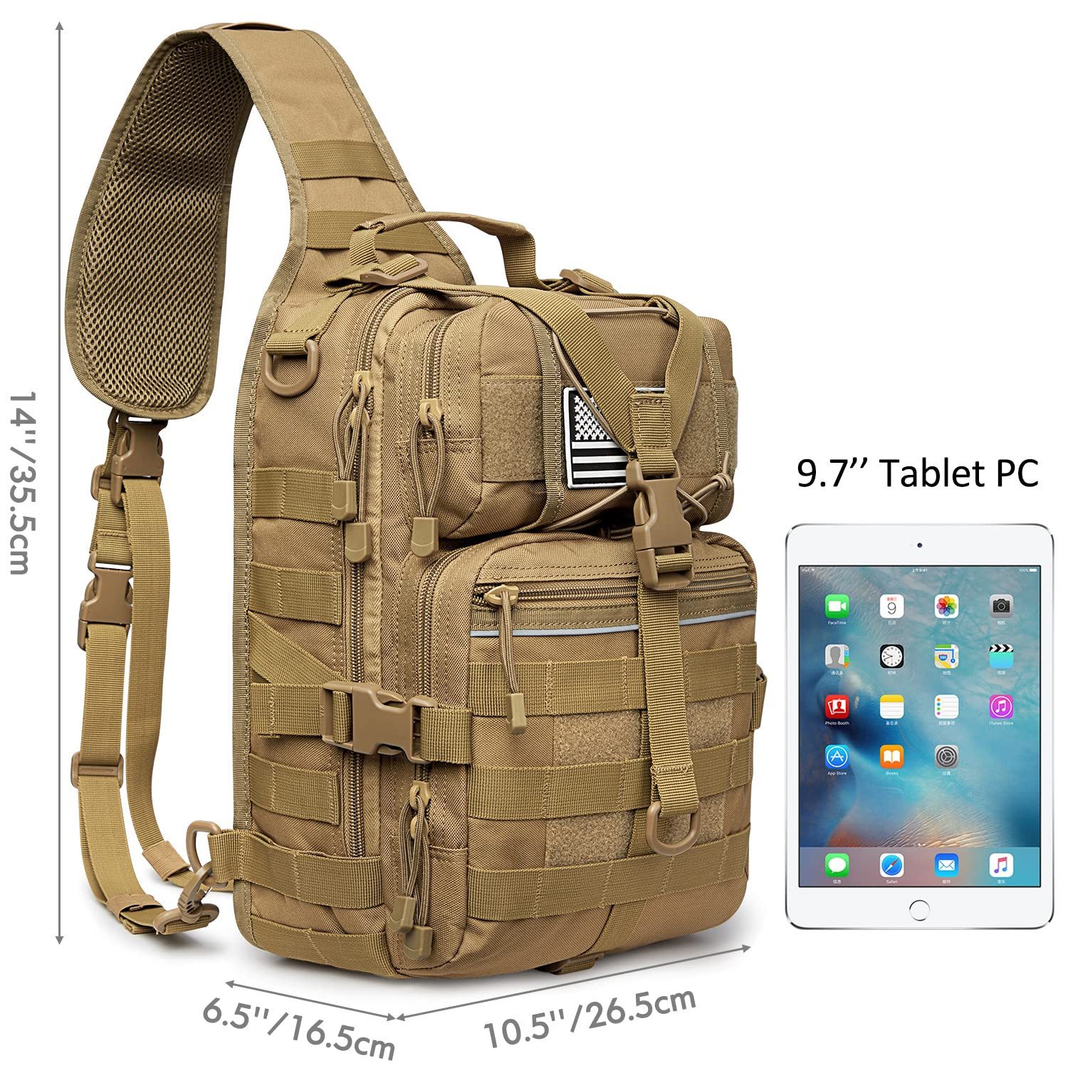 G4Free Umhängetasche, Molle EDC Taktischer Schulterrucksack Angriffs- und S günstig online kaufen