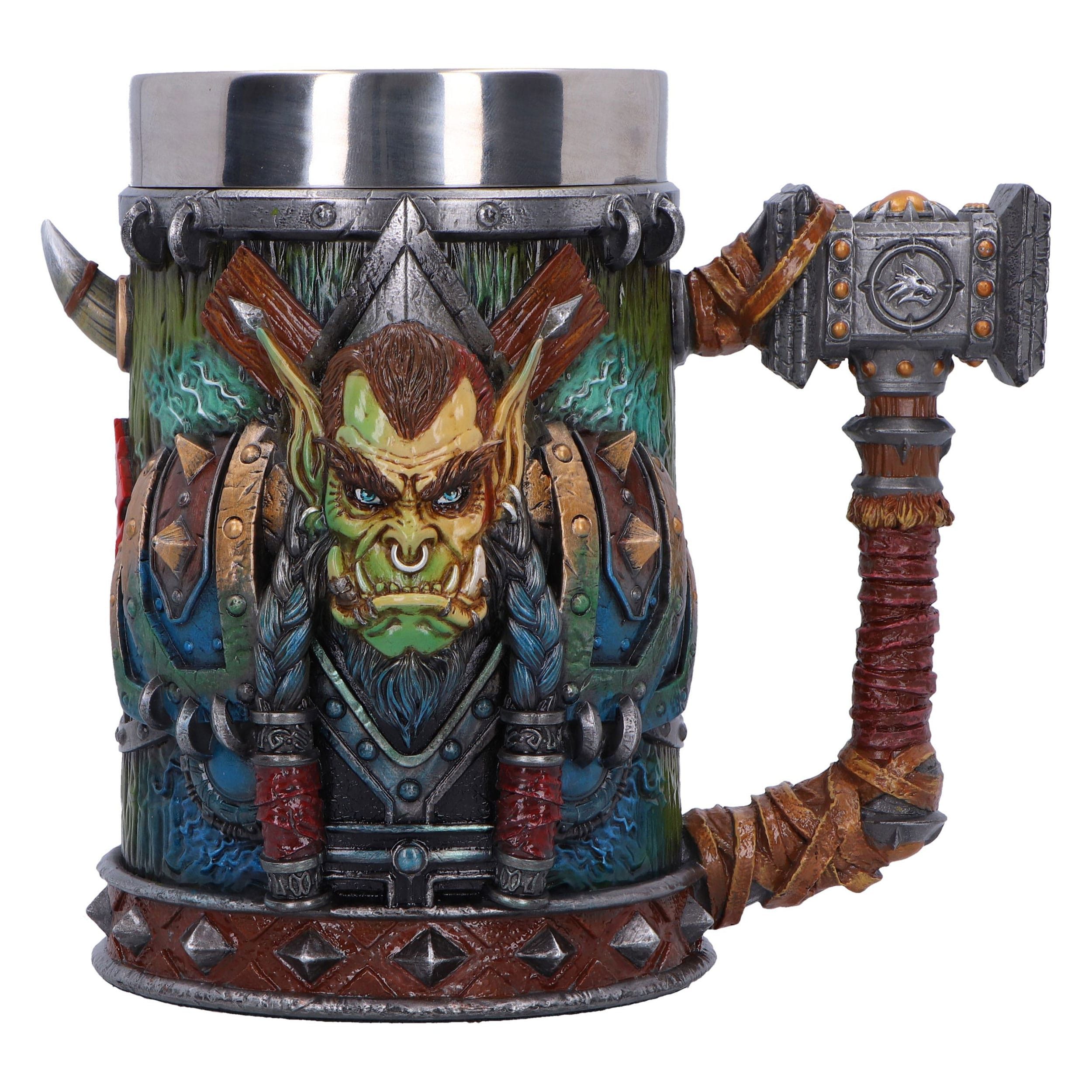 Nemesis Now Bierkrug World of Warcraft Krug Thrall 17 cm, Offiziell lizenzierter, handbemalter Krug