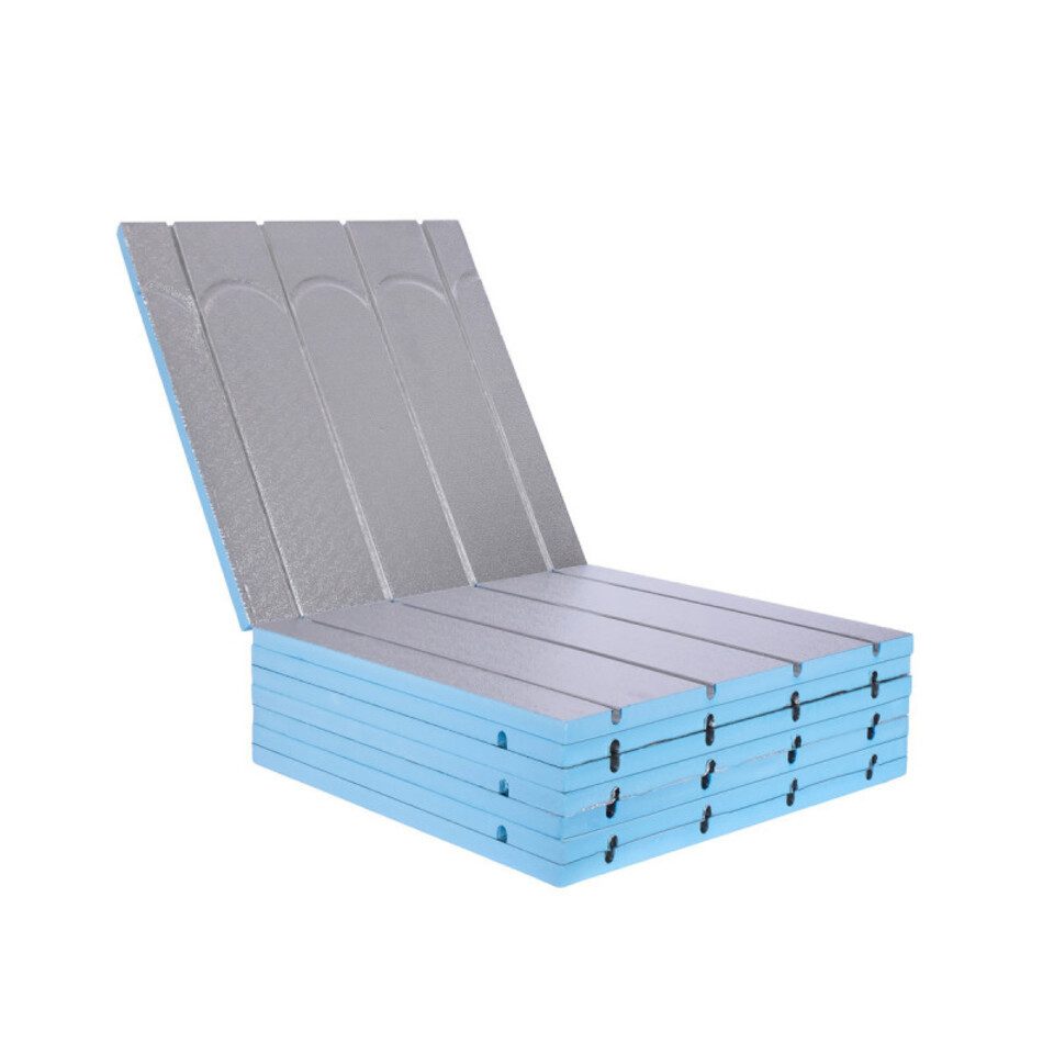 Belvit Fußbodenheizung Platte XPS 500 120×60×2,5 cm – Trockenbau Warmwasser, druckfest, (1-tlg), Systemplatte & Heizrohr, Feuchtraum geeignet, schnelle Reaktionszeit