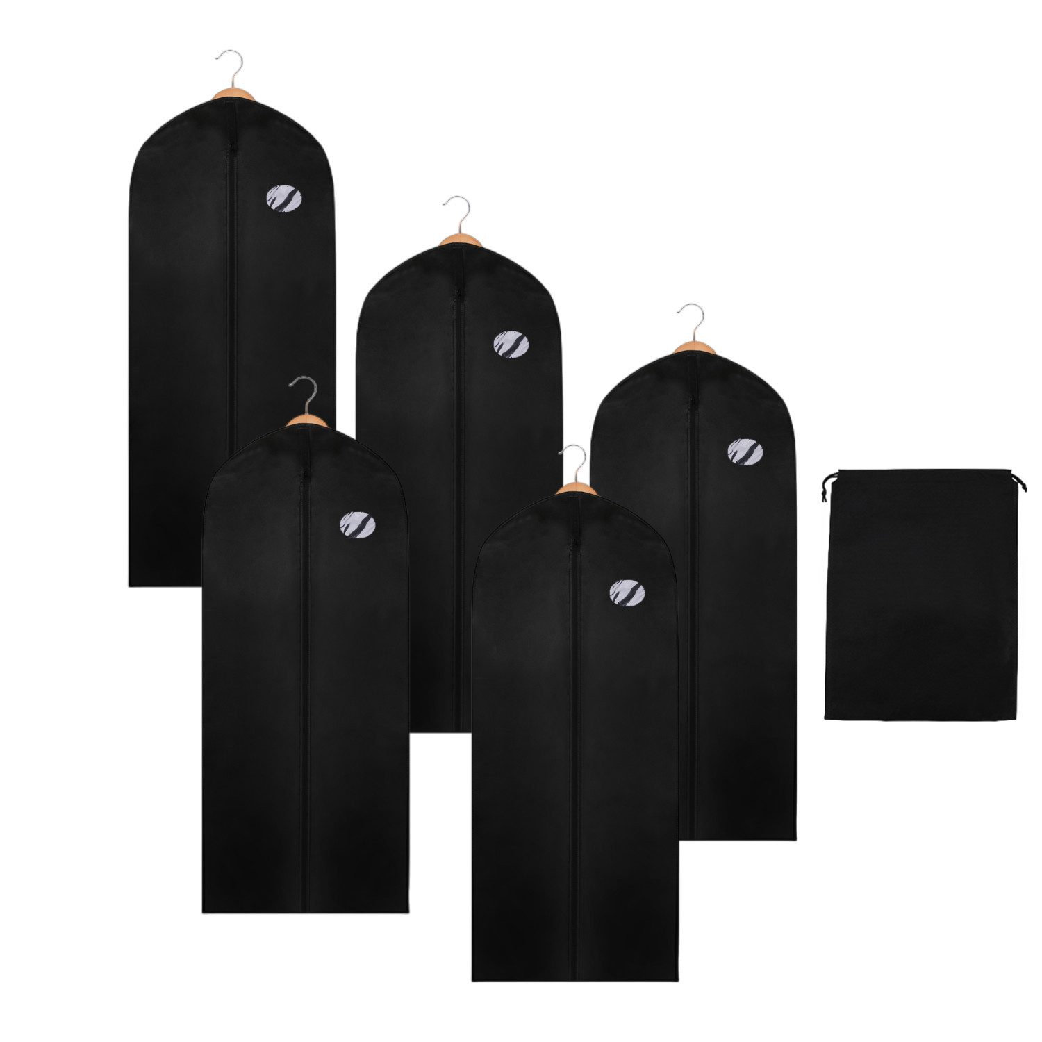 Clanmacy Sitzsack 5St. Kleidersack Kleiderhülle Schutzhülle günstig online kaufen