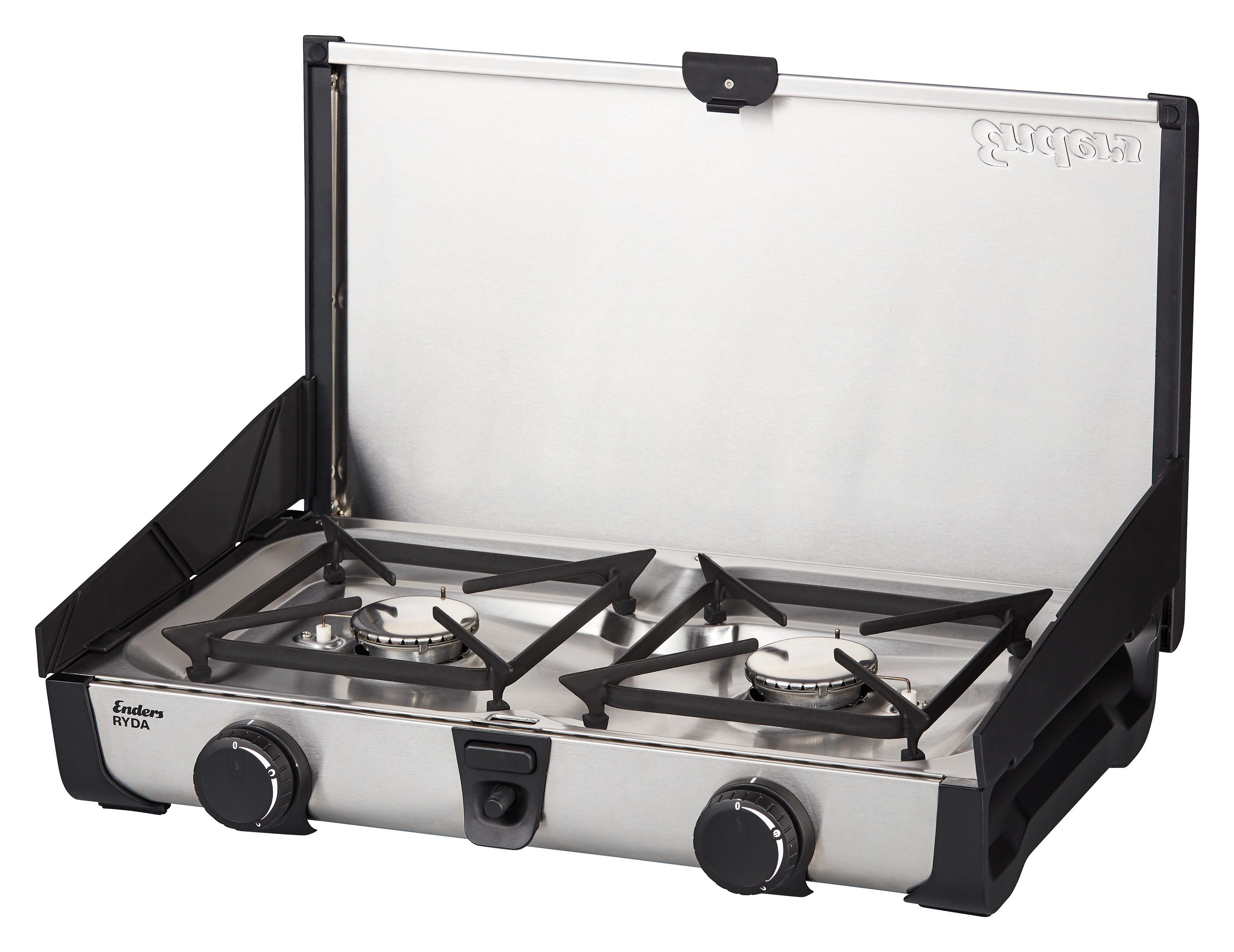 Enders® Gaskocher Ryda 2 Z, Campingkocher mit 2 leistungsstarken Brennern