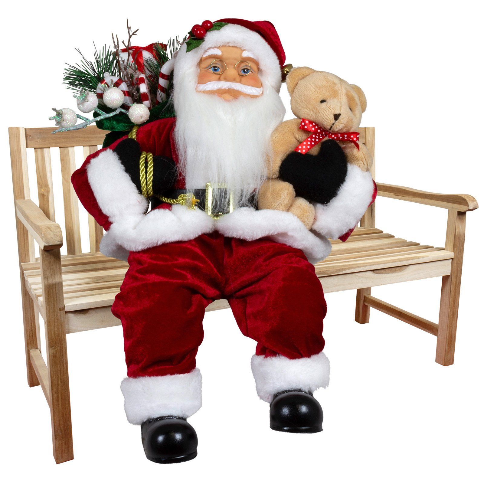 Christmas Paradise Weihnachtsmann Sander 45cm / 30cm, sitzend (Dekofigur ro günstig online kaufen