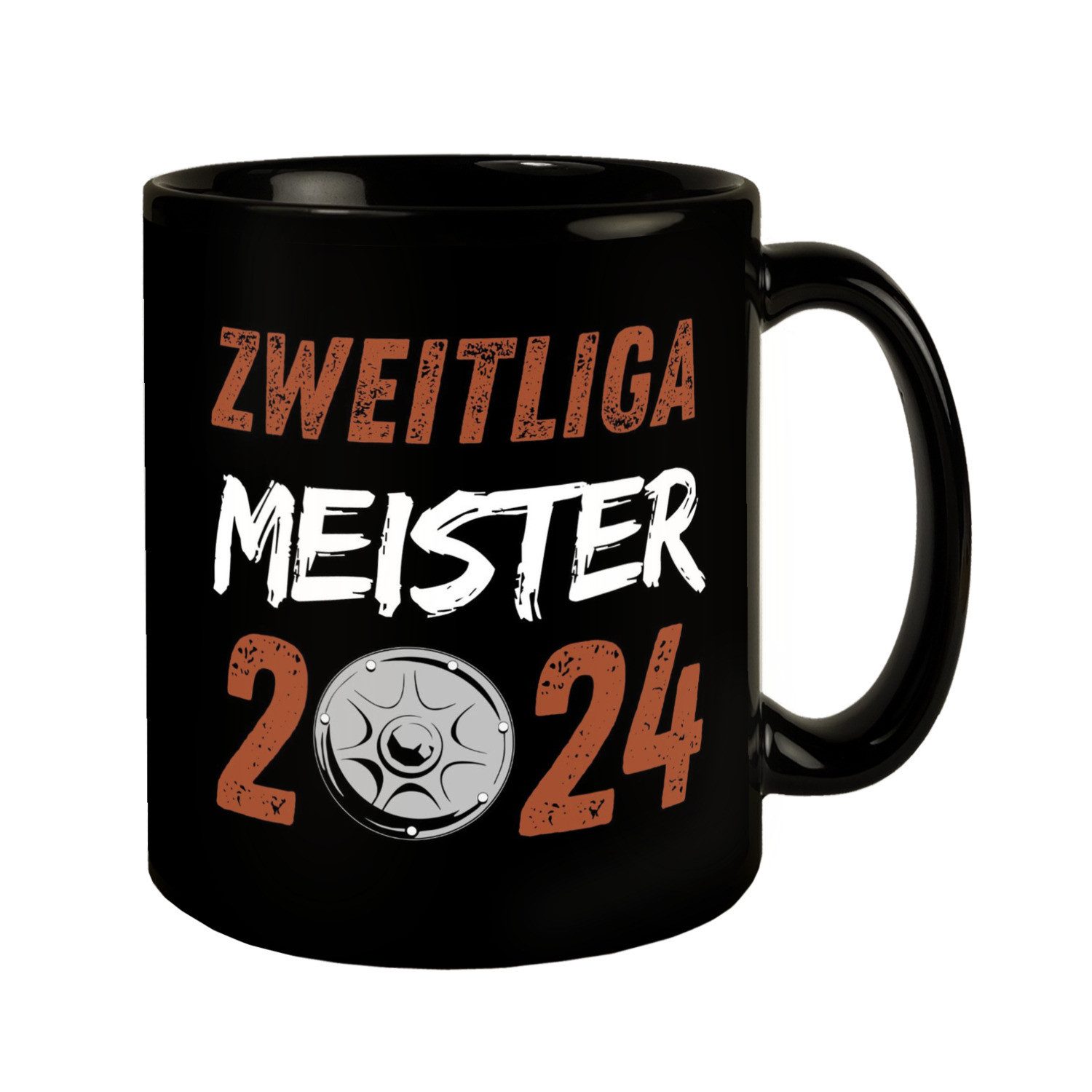 Tasse St. Pauli Meisterschale Tasse in Schwarz mit Spruch Zweitliga Meister