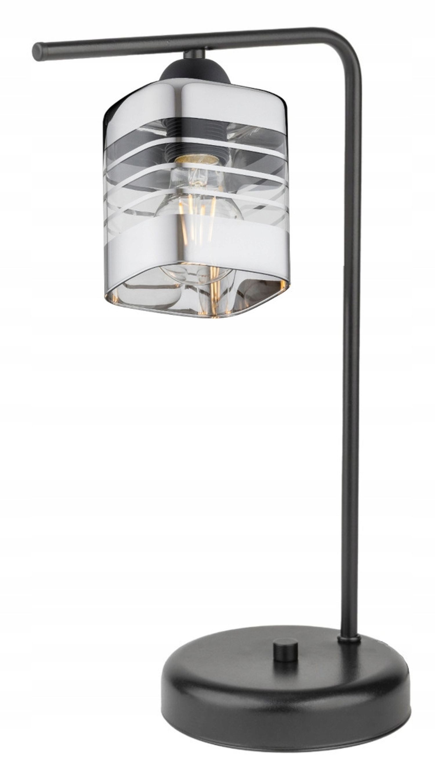 Licht-Erlebnisse Schreibtischlampe MILAN, ohne Leuchtmittel, 38 cm E27 länglich Modern