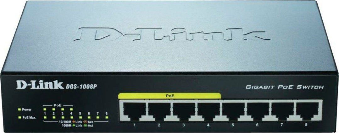 D-Link DGS-1008P Netzwerk-Switch