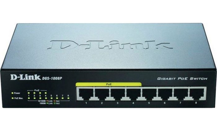D-Link DGS-1008P Netzwerk-Switch