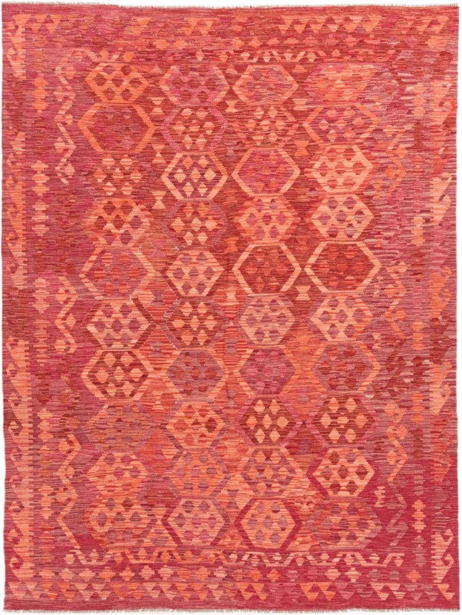 Orientteppich Kelim Afghan 215x280 Handgewebter Orientteppich, Nain Trading, rechteckig, Höhe: 3 mm