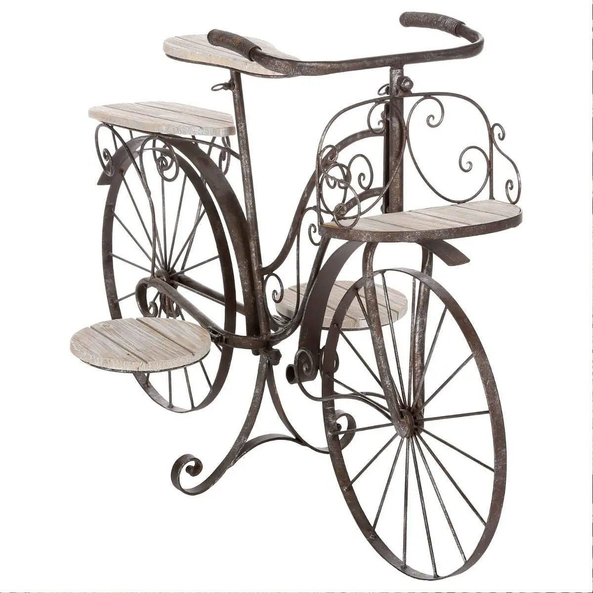 Atmosphera Créateur d'intérieur Blumenständer Blumenständer aus Metall FAHRRAD, 59 cm