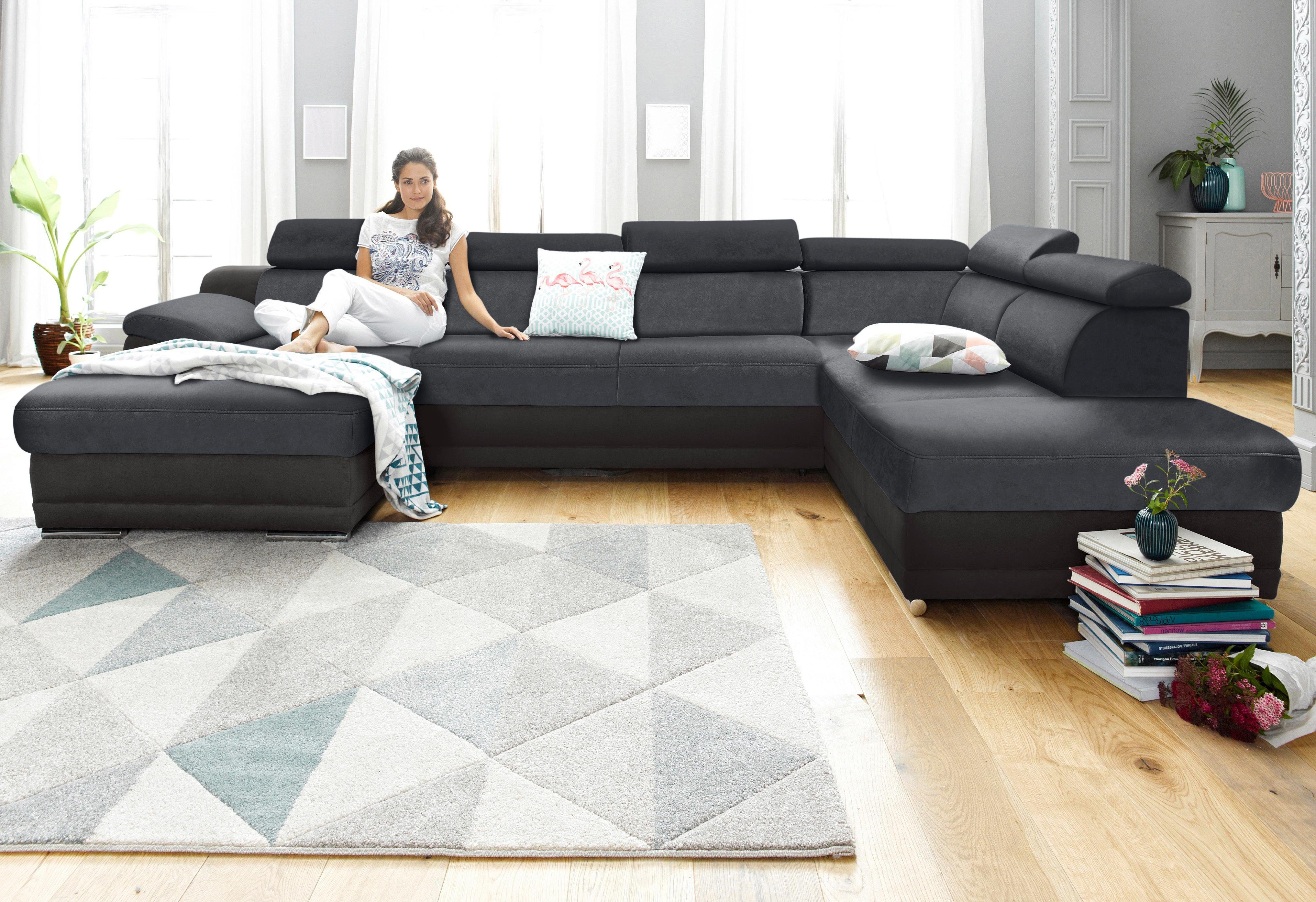 sit&more Wohnlandschaft "Xenia U-Form" wahlweise mit Bettfunktion günstig online kaufen