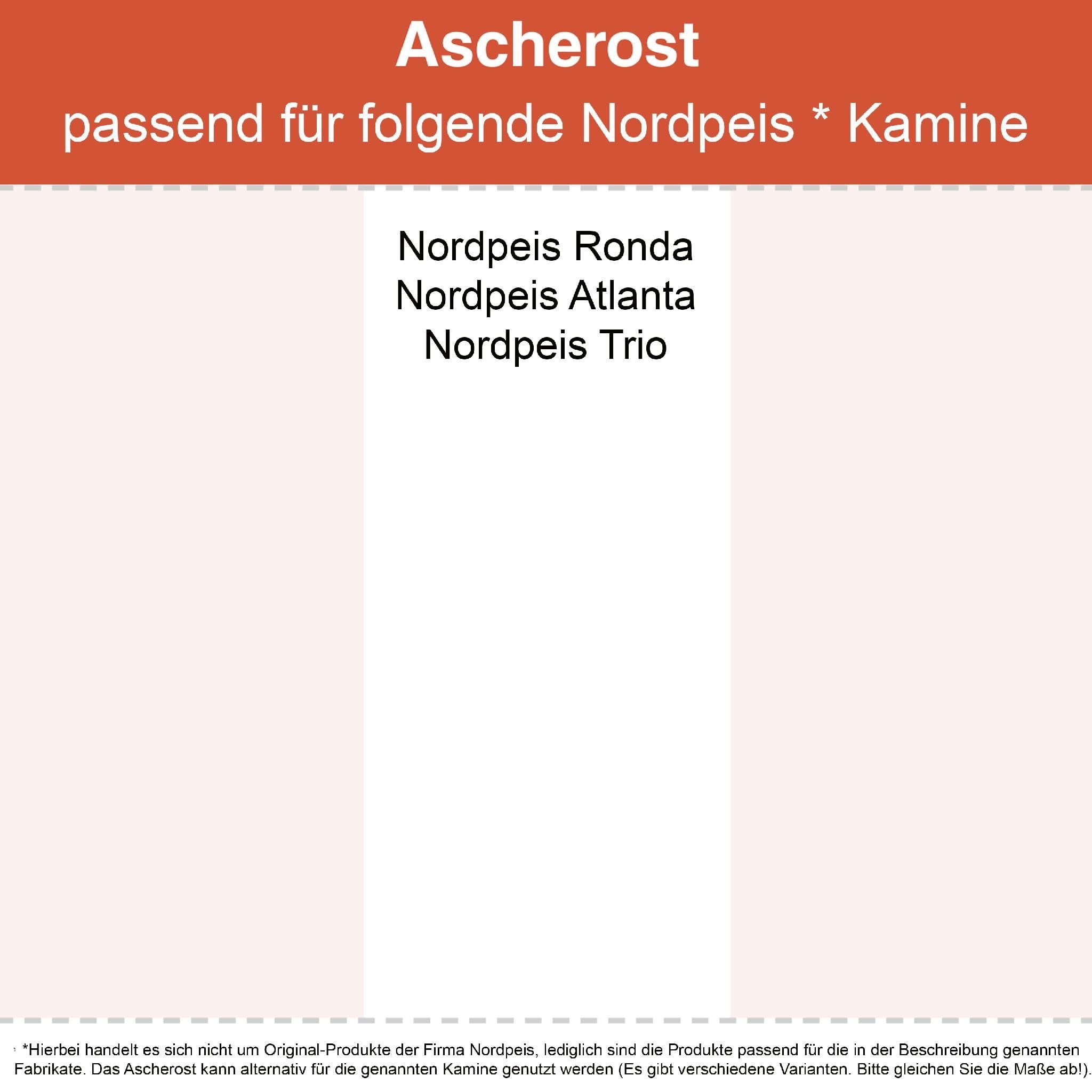 Feuerfest 123 GmbH Grillrost Kaminrost / Ascherost Ø 180x15mm passend für Nordpeis**