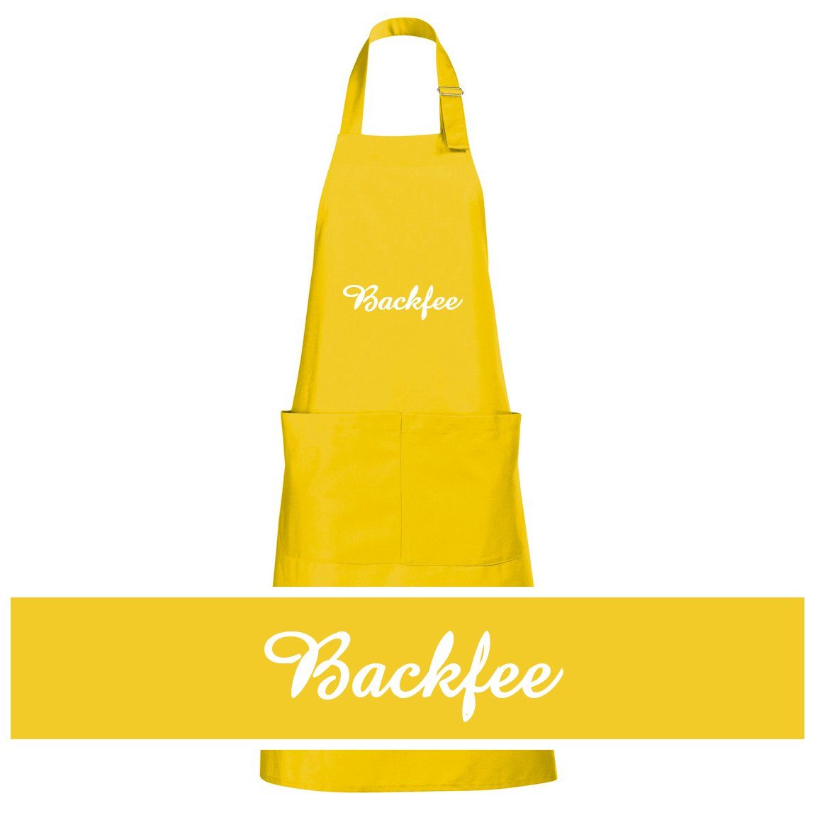 Schnoschi Kochschürze Hochwertige Küchenschürze mit Backfee bestickt, hochwertige Bestickung mit Backfee