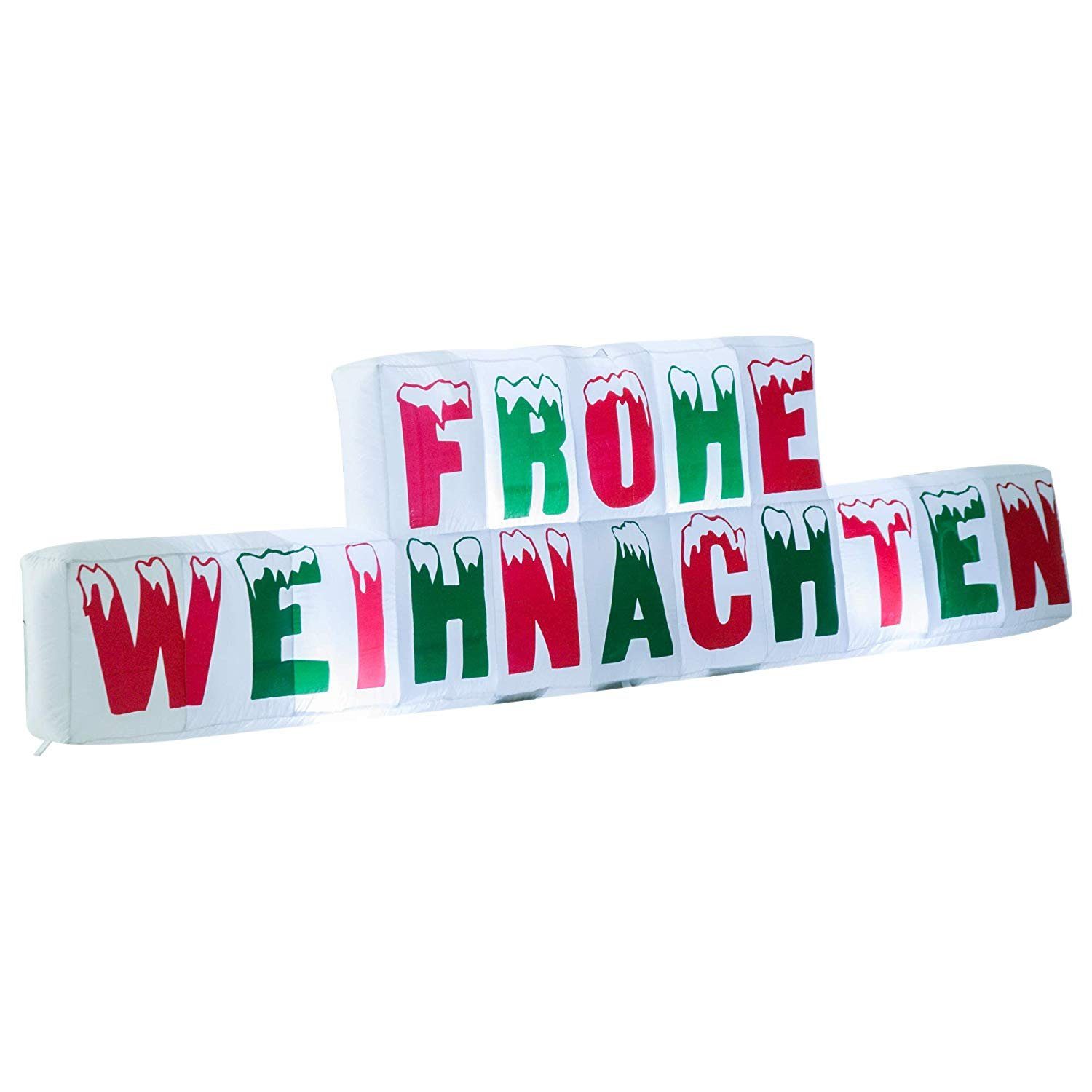 Homcom Weihnachtsfigur Frohe Weihnachten Schriftzug Beleuchtet Online Kaufen Otto