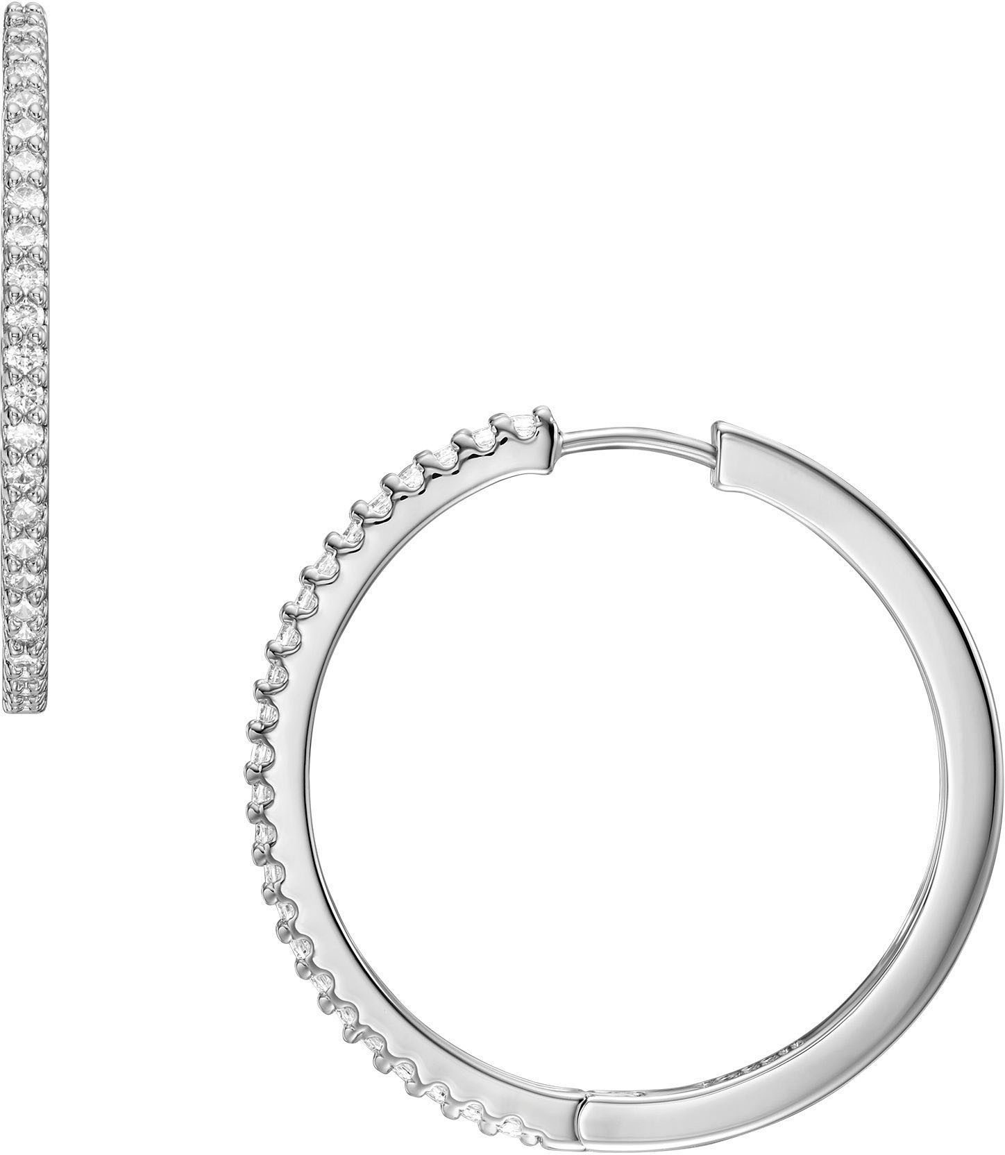 Fossil Paar Серьги-кольца Schmuck Geschenk Metall Серьги Ellis, mit Zirkonia (synth)