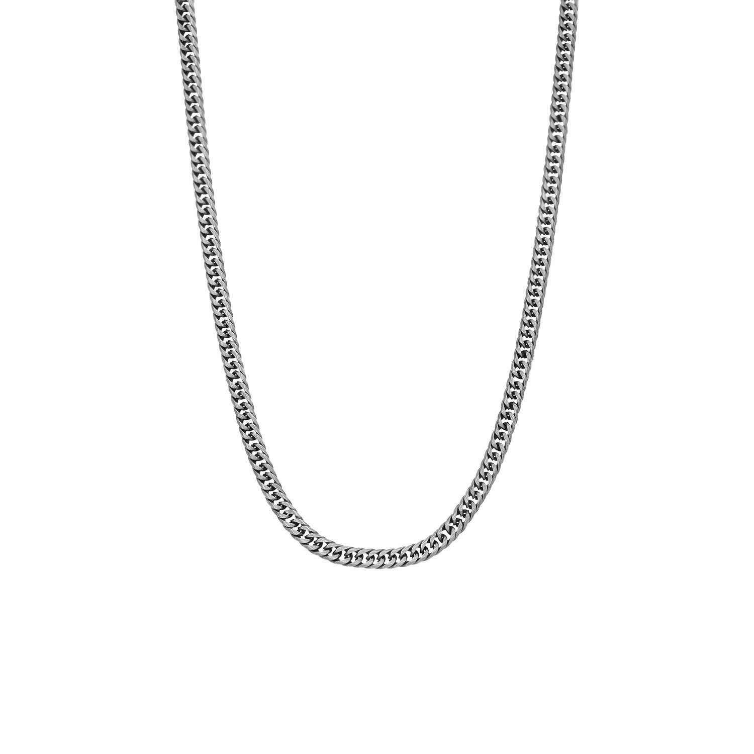 LUCARDI Gliederkette Halskette - Stahl - Silber - Kinder