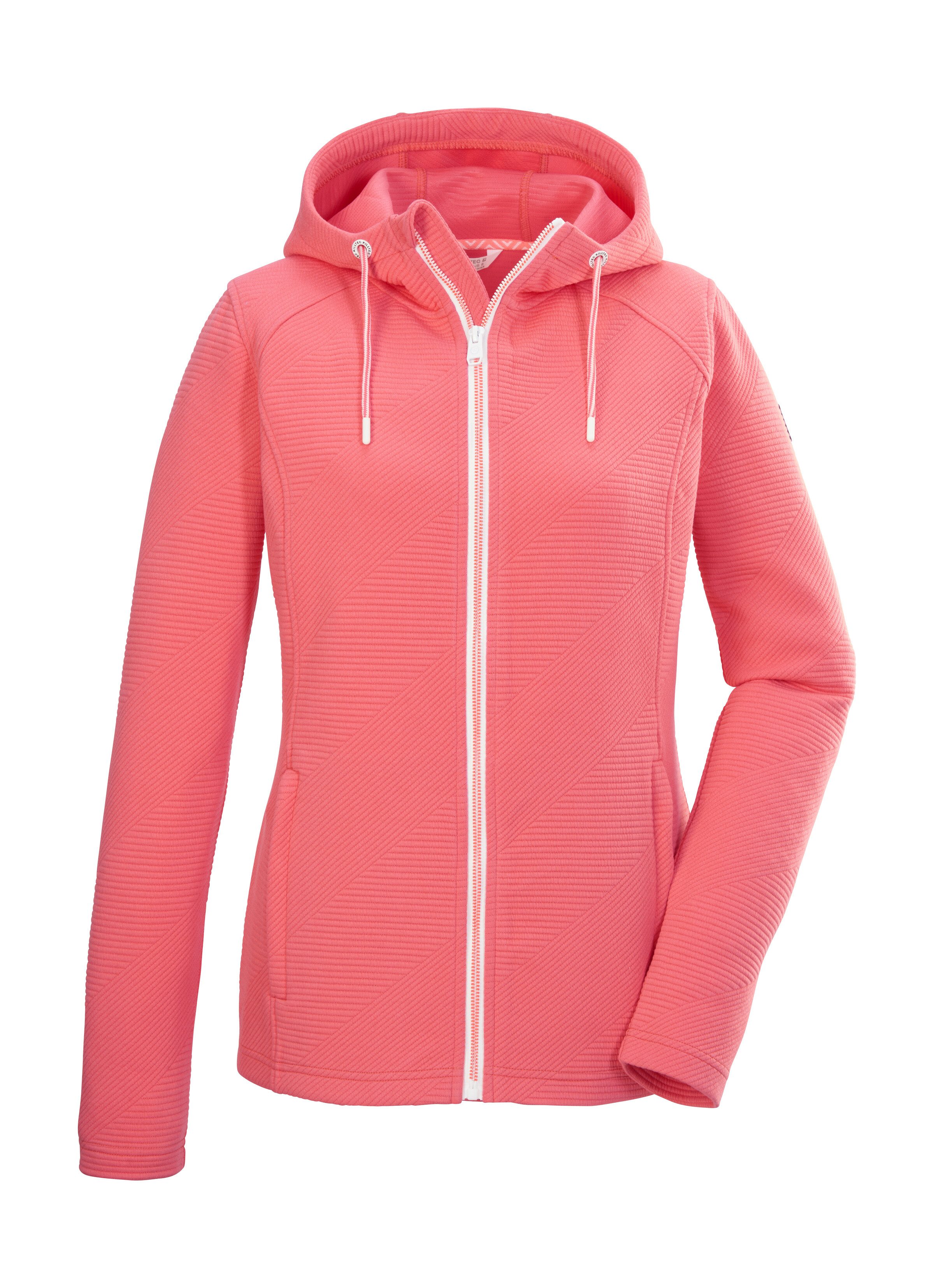 Killtec Strickjacke KOS 33 WMN FLX JCKT Damen Powerstretchjacke mit Kapuze, Taschen, Kinnschutz