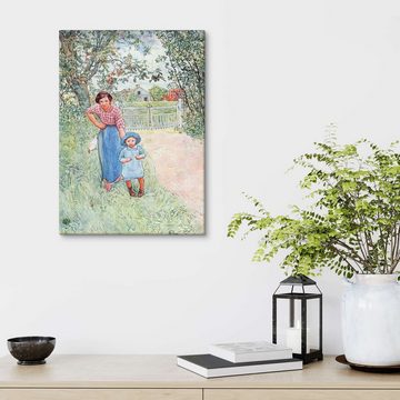Posterlounge Leinwandbild Carl Larsson, Grüß schön den Onkel, Malerei