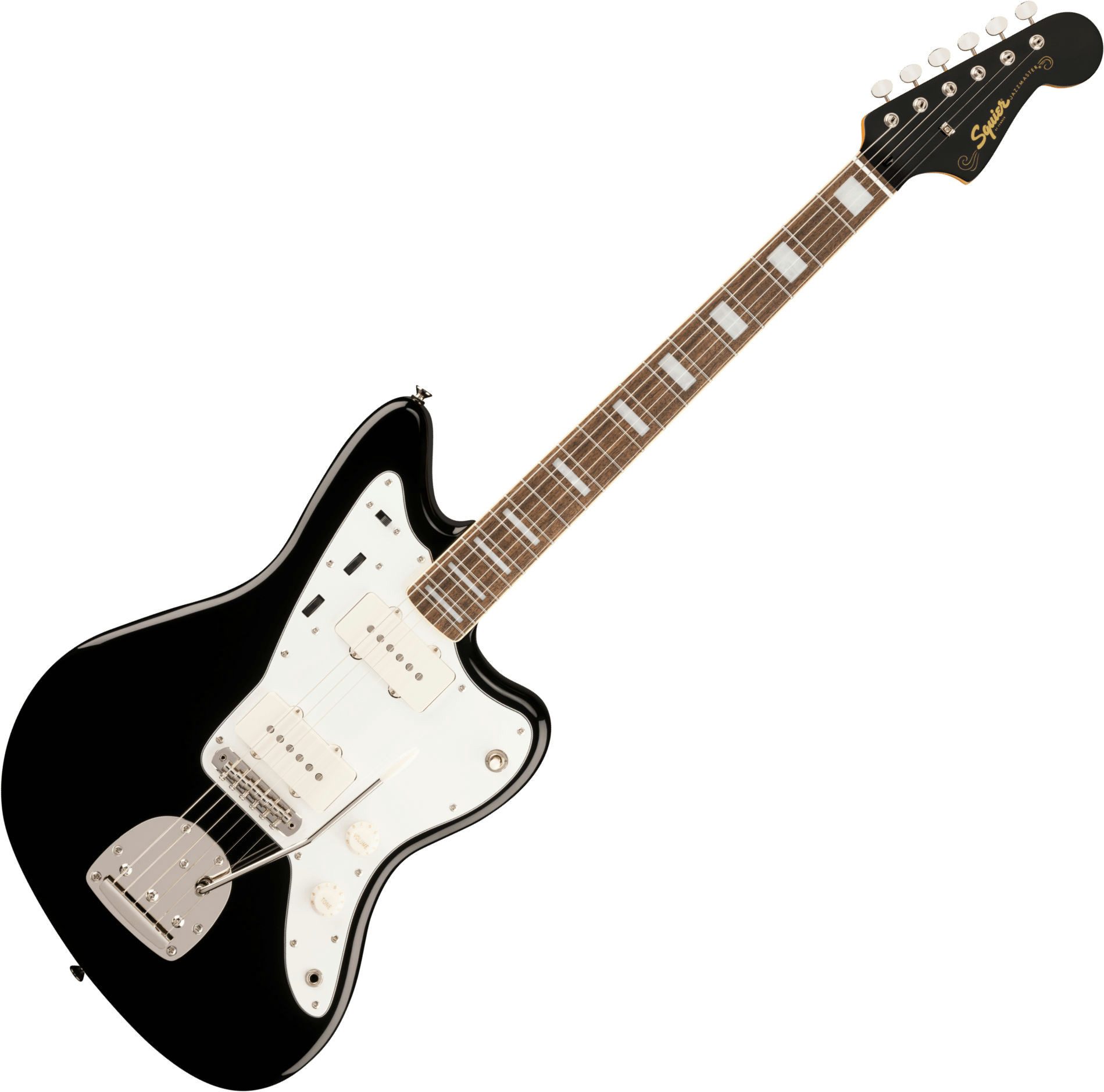 Squier E-Gitarre Limited Edition Classic Vibe '60s Jazzmaster Black, Jazzmaster, Limitierte Gitarre mit Lorbeer-Griffbrett