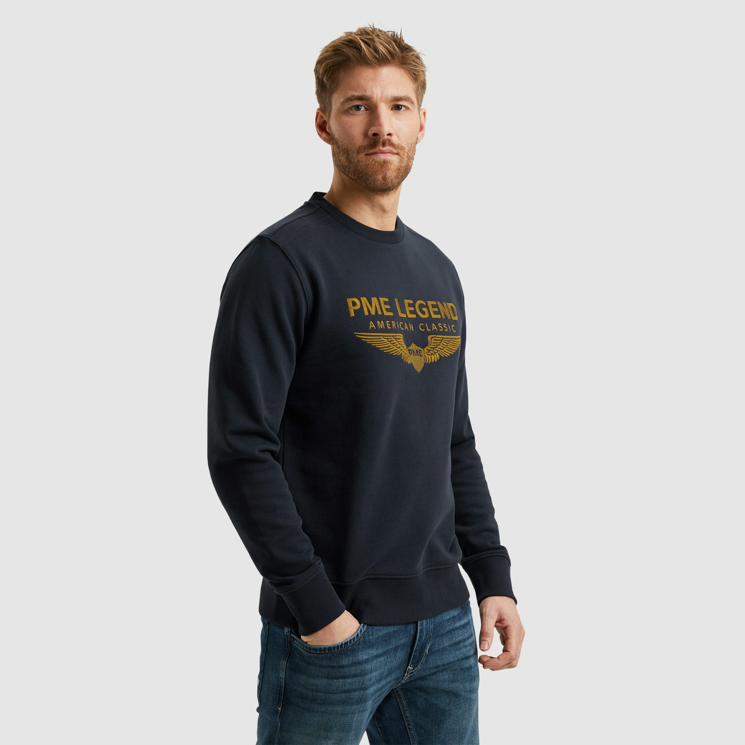 Sweatshirt Crewneck soft terry with logo