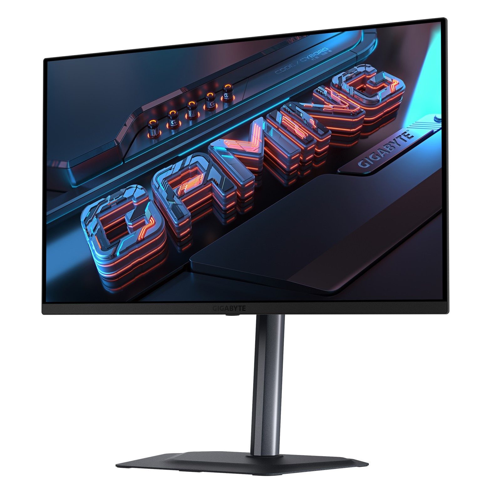 Gigabyte MO27Q2A OLED-Monitor (67,8 cm/27 ", 2560 x 1440 px, QHD, 0,03 ms Reaktionszeit, 280 Hz, QD-OLED, dreh-, neig-,schwenk-, höhenverstellbar, Lautsprecher)