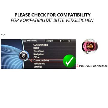 TAFFIO Für BMW X1 E84 CIC 10.2" Touchscreen Android GPS Carplay AndroidAuto Einbau-Navigationsgerät