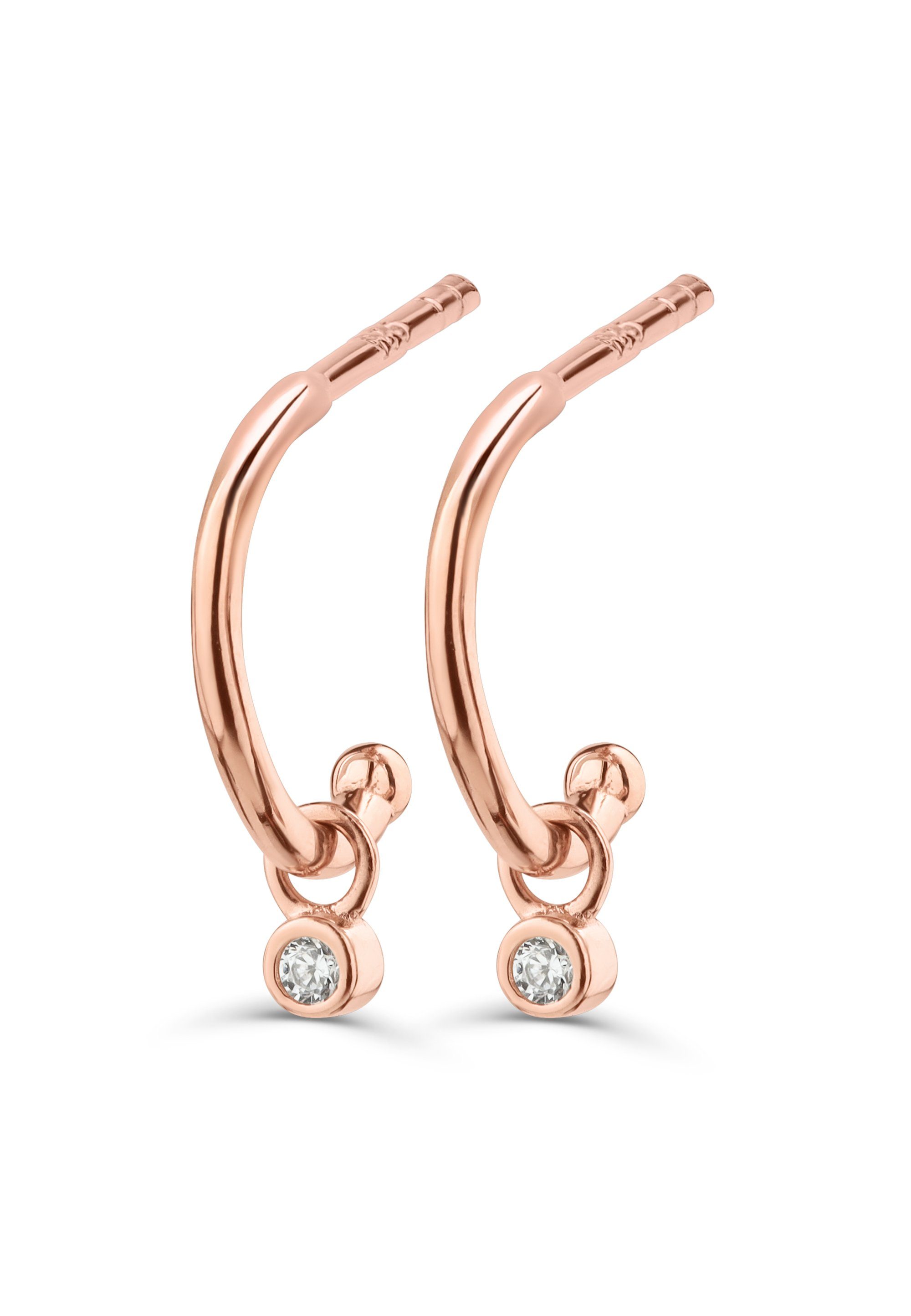 NANA KAY Paar Ohrstecker Delicate Touch, mit farblosem Zirkonia-Steinbesatz