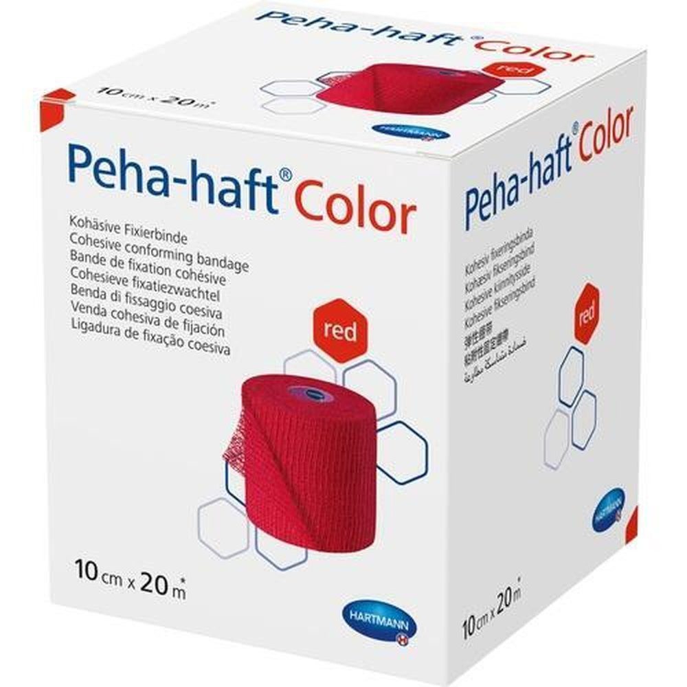Peha-haft Bandage PEHA-HAFT Color Fixierb.latexfrei 10 cmx20 m rot 1St