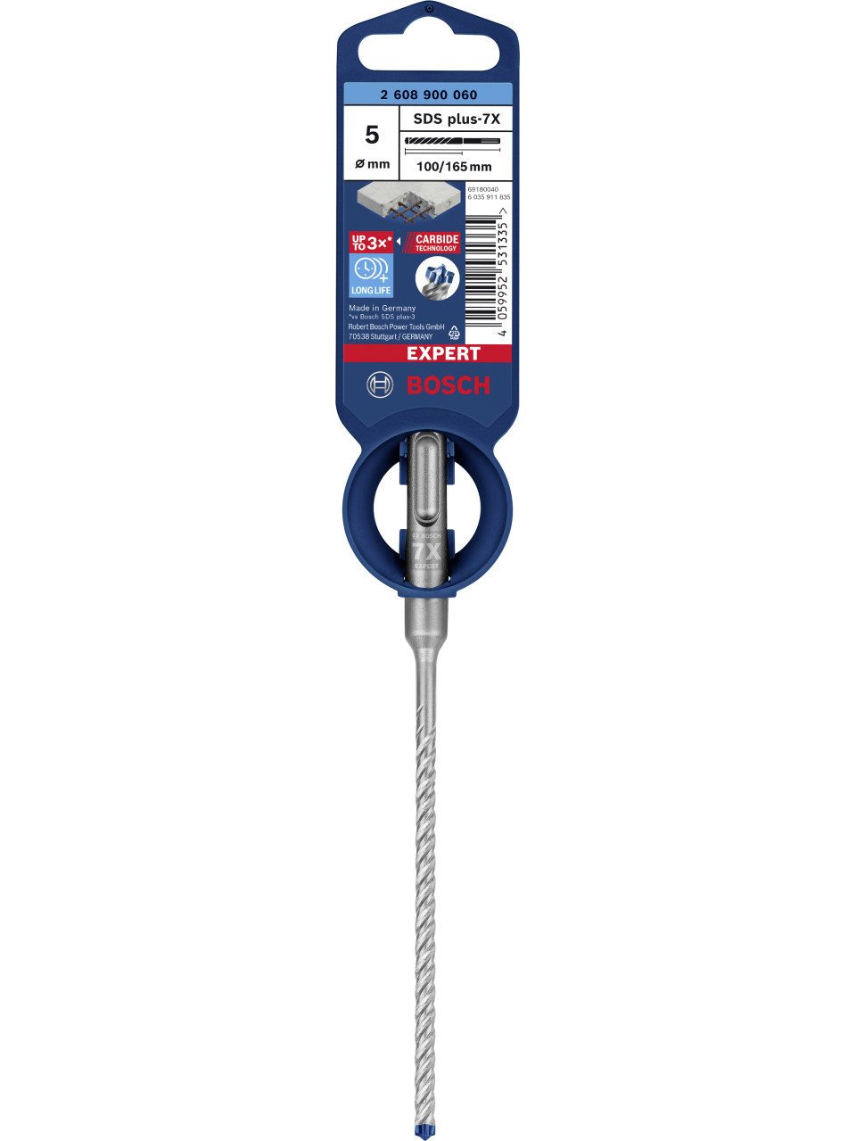 BOSCH Hammerbohrer Bosch Expert SDS plus-7X Hammerbohrer Ø 5 mm