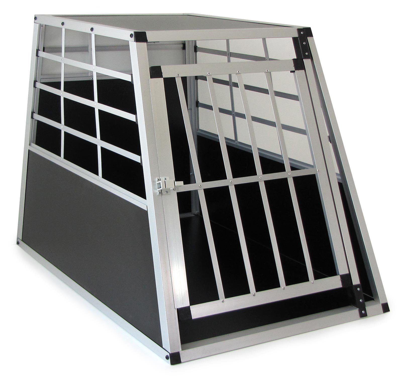Hundekäfig Alu Hunde Tier Reise Auto Transportbox mit Tür XL 91x65x69cm