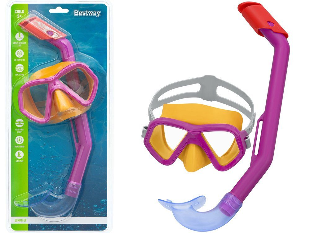 BESTWAY Tauchset Maske + Rosa Tube Bestway 24023 Set