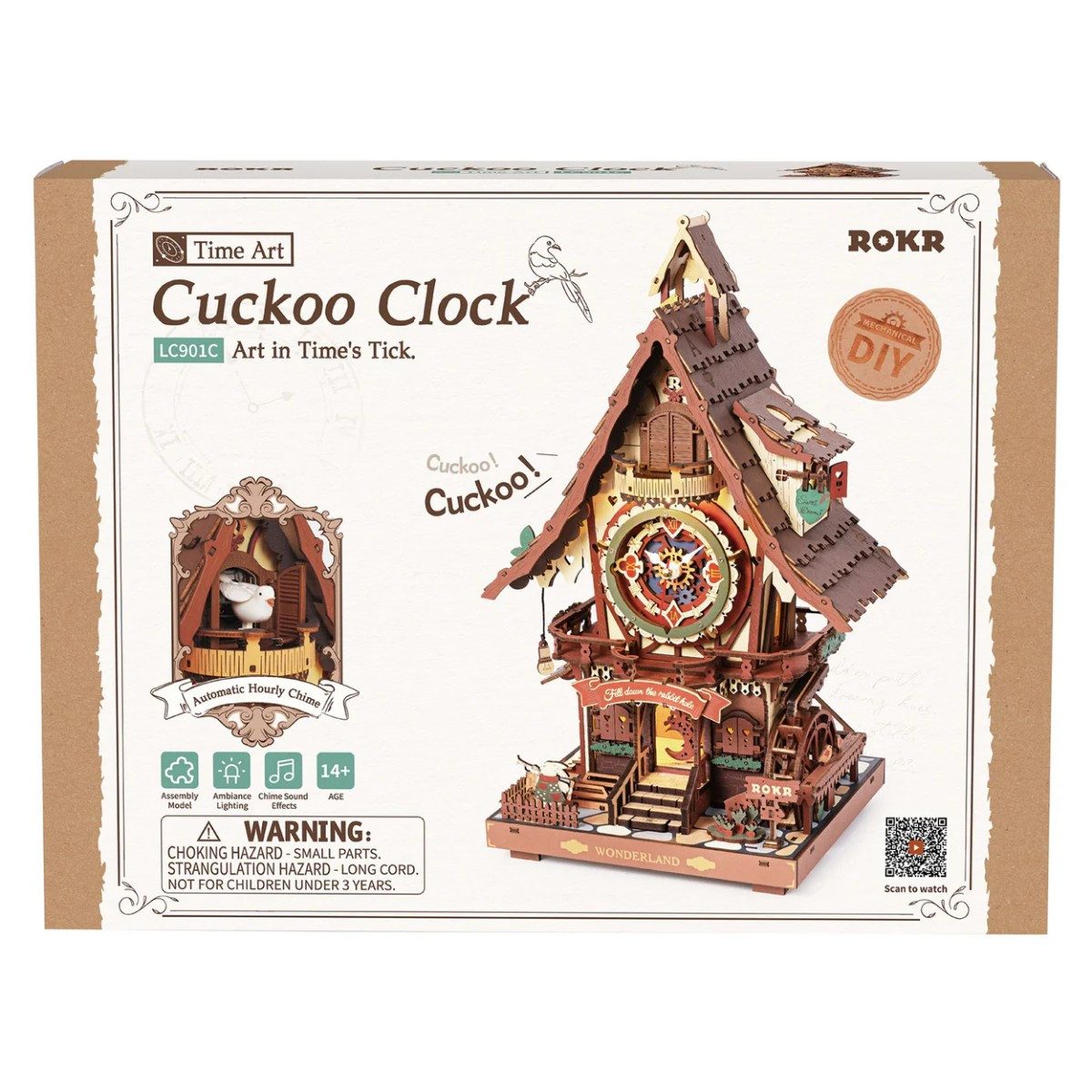 ROKR 3D-Puzzle Kuckucksuhr, 435 Puzzleteile günstig online kaufen