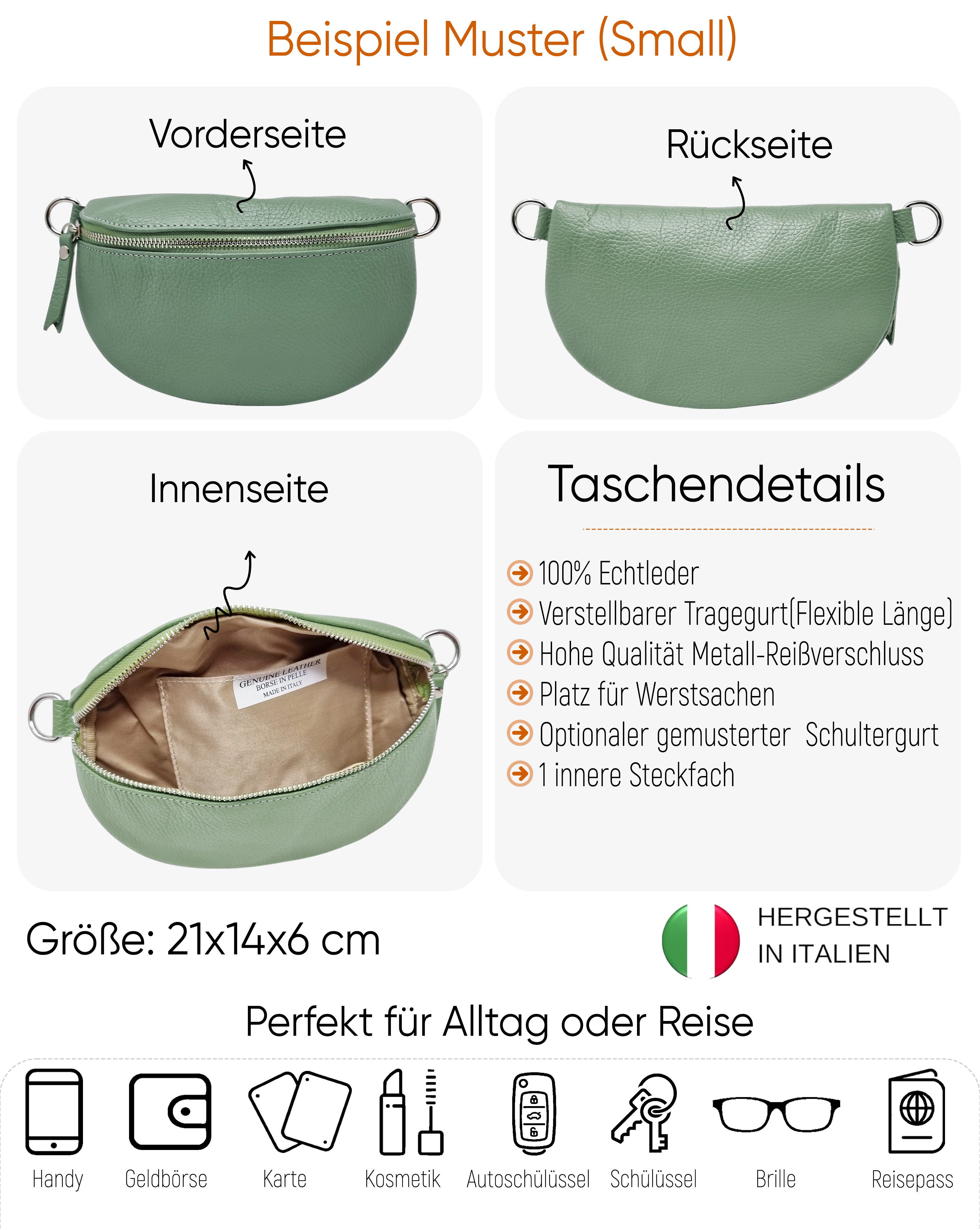 SEVA Gürteltasche Bauchtasche Damen Echtleder, Gürteltasche groß, Umhängeta günstig online kaufen