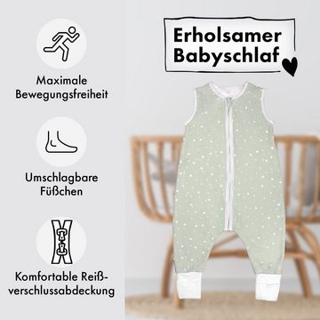 Moyo Babyschlafsack mit Füßen - 2.5 TOG - 100% Zarte Bio-Baumwolle, OEKO-TEX zertifiziert