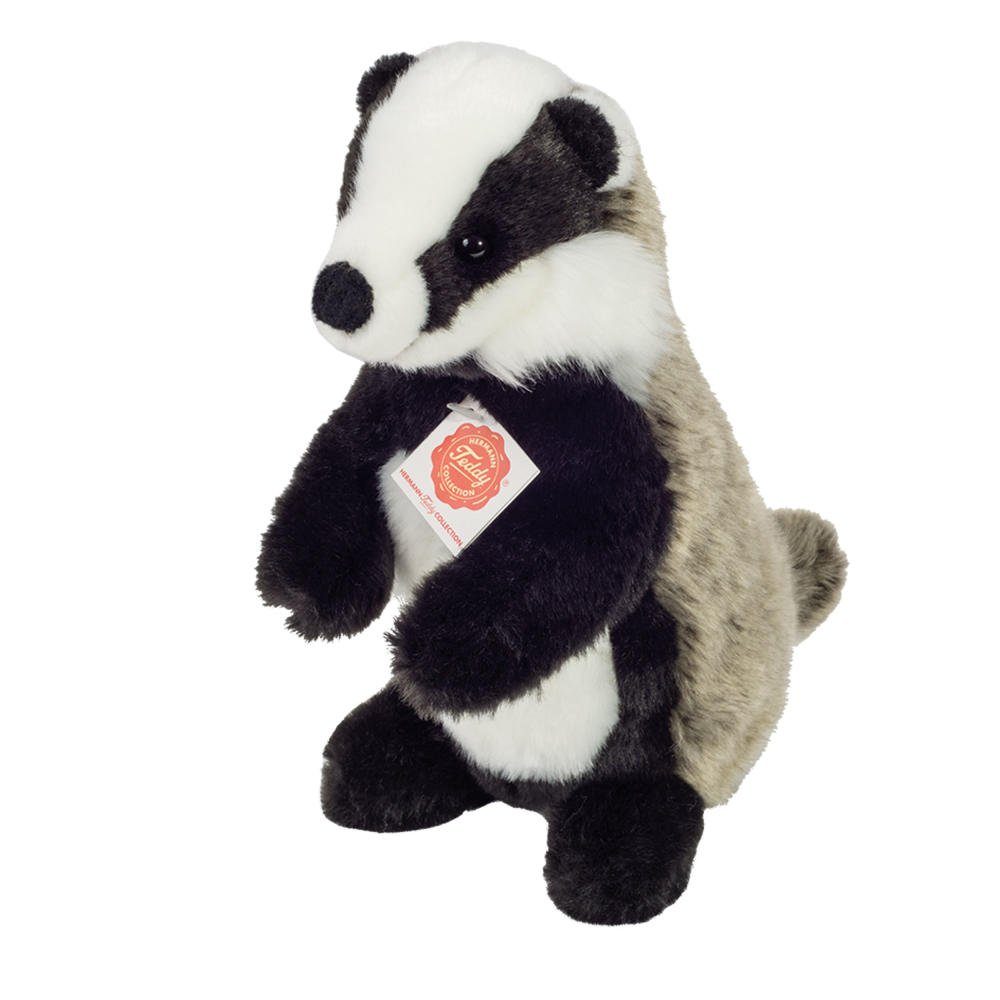 Teddys Rothenburg Plüschdachs – Kuschelweich, Ca. 20 Cm, Maschinenwaschbar, Grau/weiß/braun