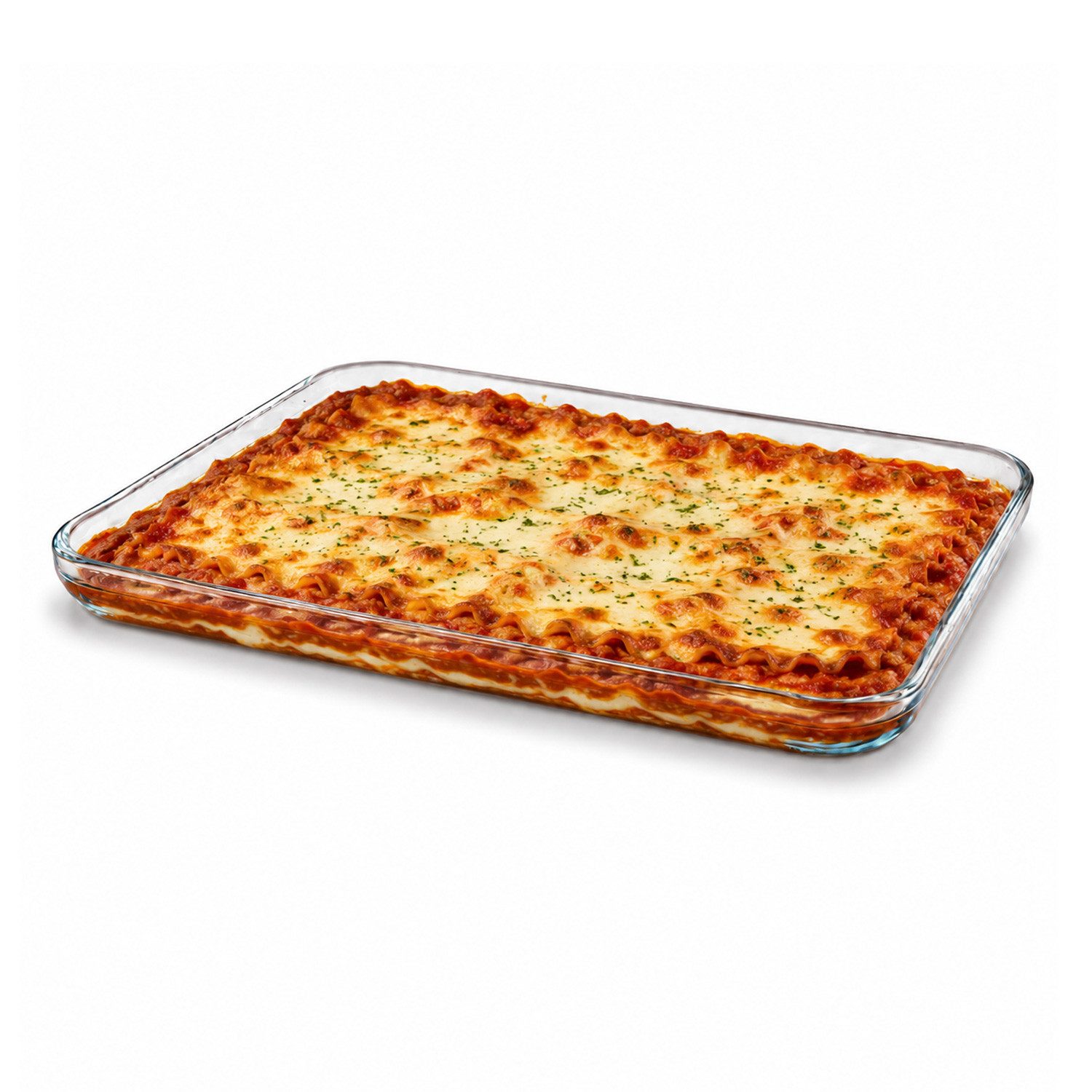Pasabahce Auflaufform Borcam Rechteckige Glasform 1025 ml 334 × 244 mm, Borosilikatglas, (1-St), Ofen-, mikrowellen-, gefrier- und spülmaschinengeeignet