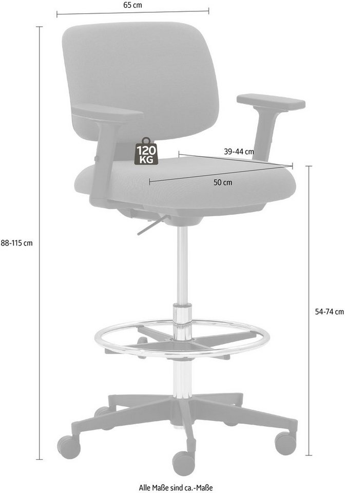 Mayer Sitzmöbel Schreibtischstuhl »myMUSIC« (1 Stück), Dynamisches Sitzen-HomeTrends