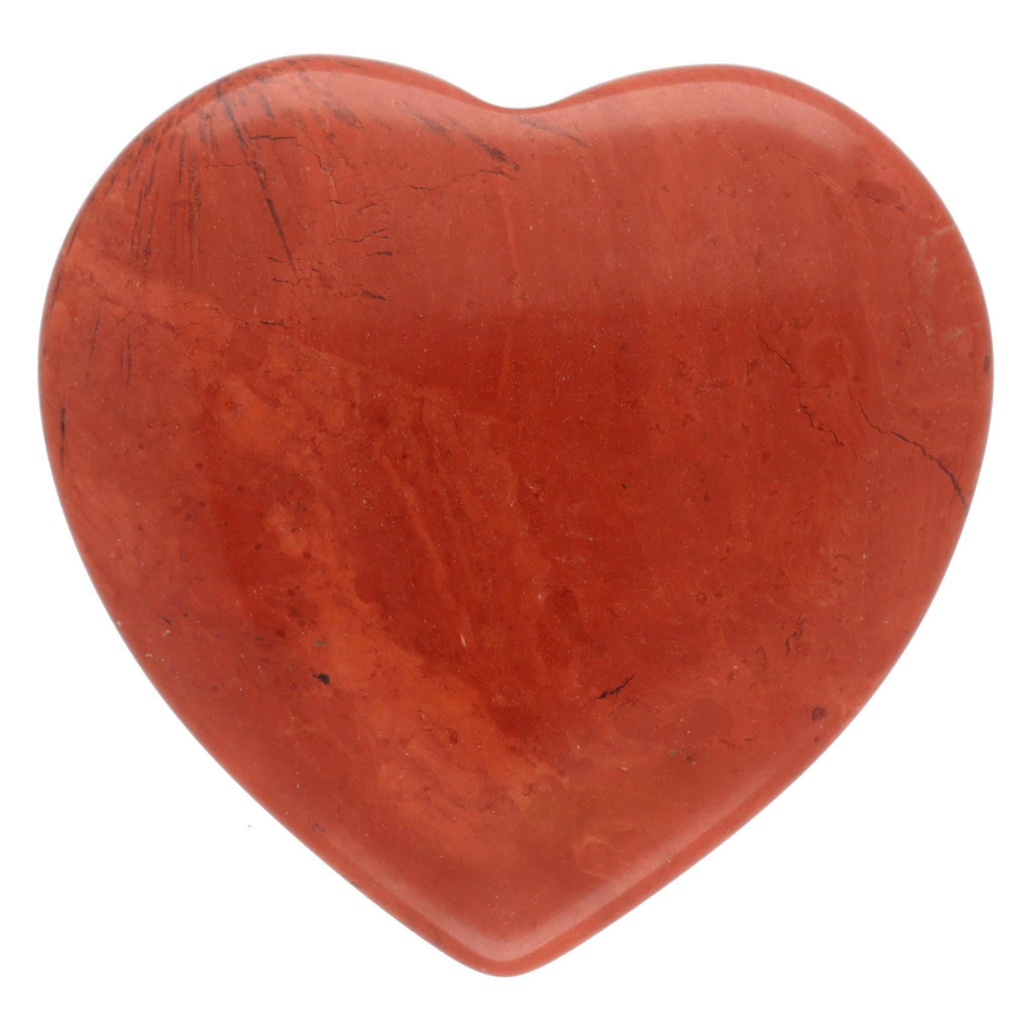 Lebensquelle Plus Edelstein Jaspis, rot Herz, Handschmeichler 2x2 cm