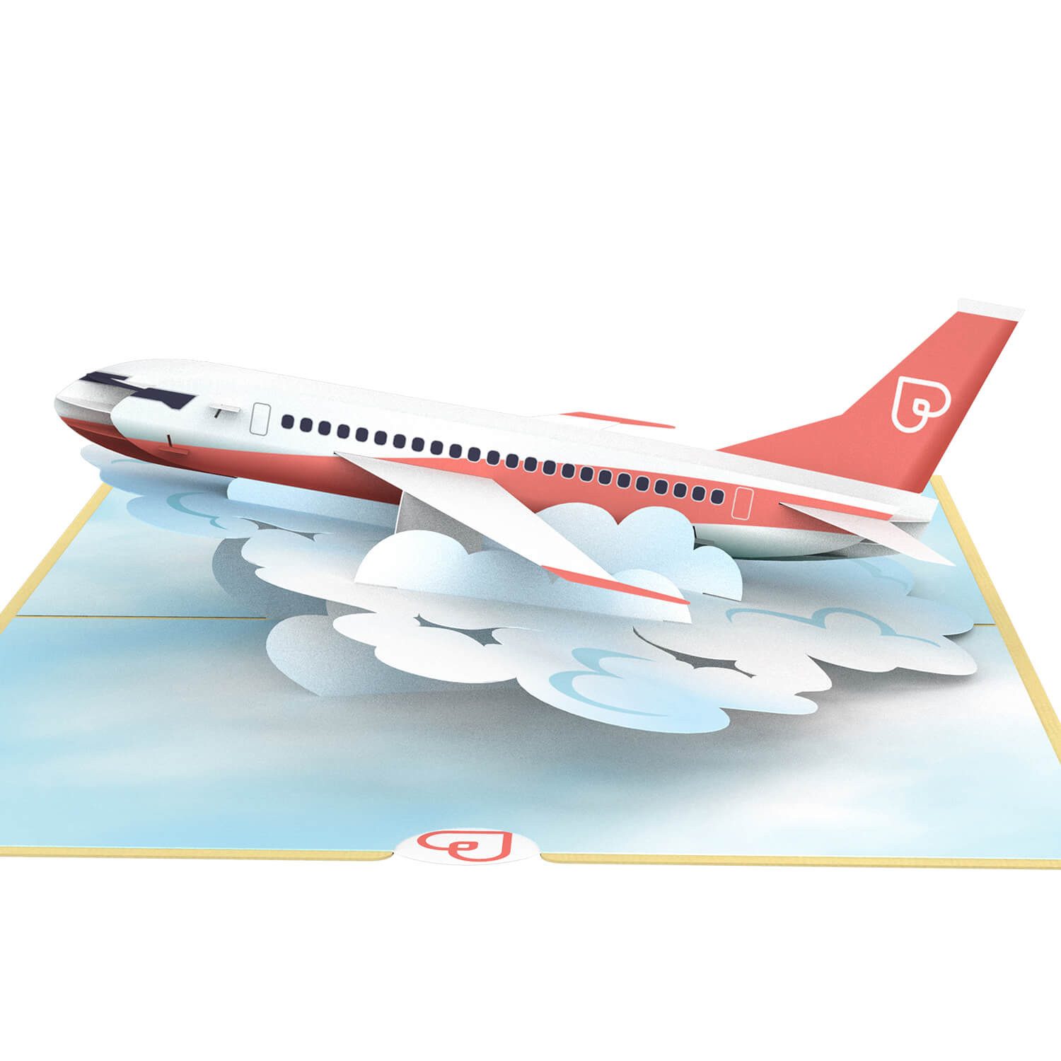 papercrush Geburtstagskarte Flugzeug Pop-Up Karte