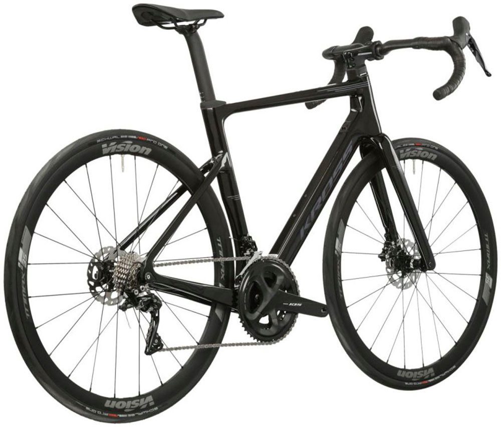 Kross racing bike Vento DSC 8.0 black 22 gears, 22-speed Shimano 105 R7000 derailleur, derailleur gears