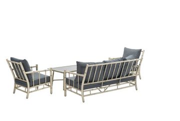 Garden Impressions Gartenlounge-Set Aluminium Lounge "Lombok", angesagte Bambusoptik, inkl. Auflagen