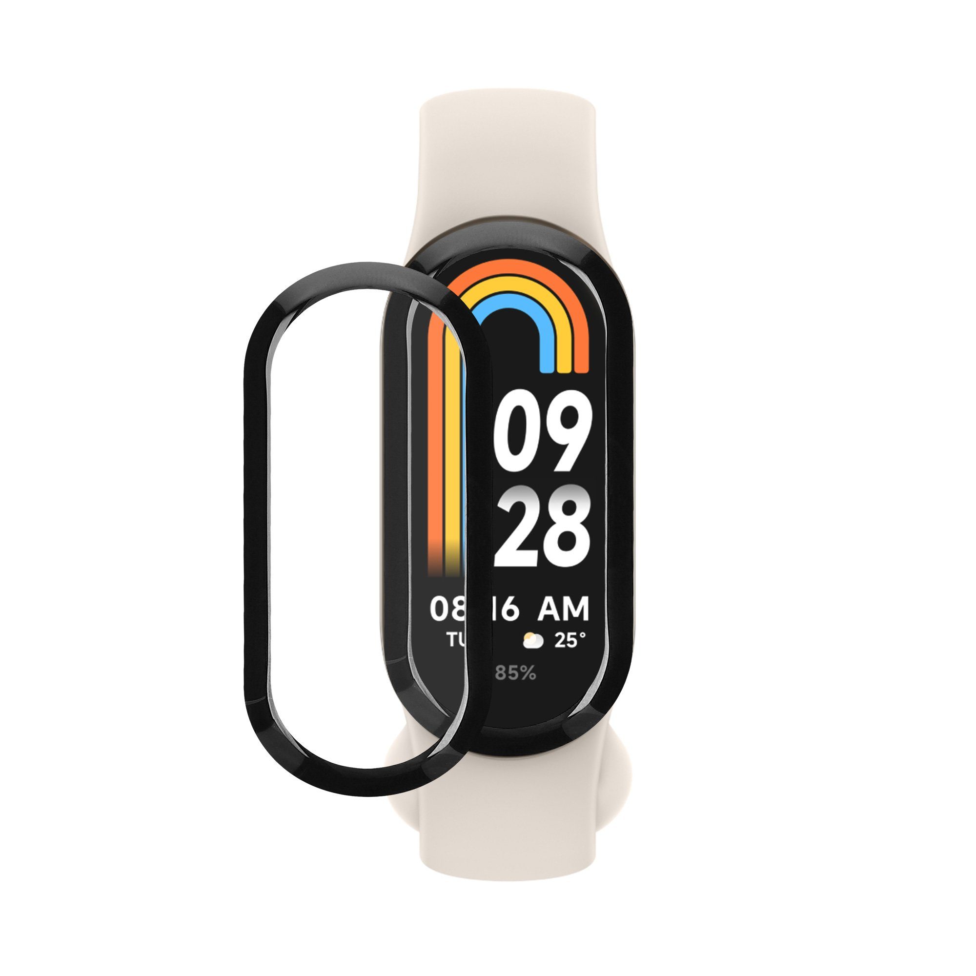 kwmobile 2x Displayschutzfolie für Xiaomi Mi Band 8 Smartwatch, 2-tlg., Schutzfolie für Fitness Tracker - robuster Displayschutz - transparent