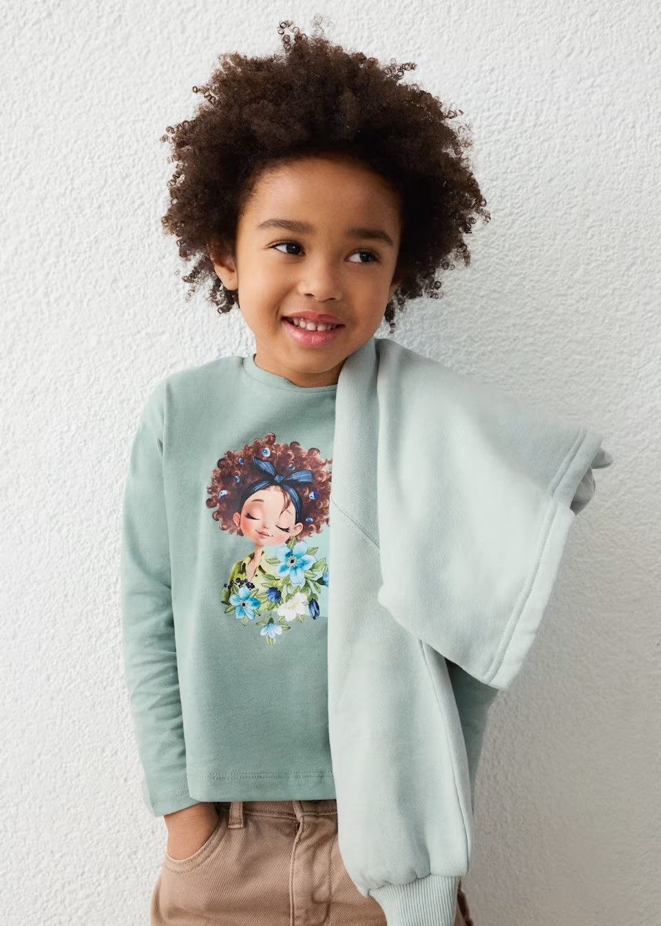 Mayoral Langarmshirt Grün für Mädchen (400364)