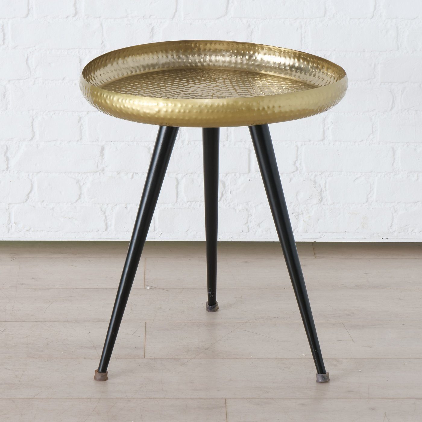 BOLTZE Beistelltisch Shinah Tisch Eisen gold 43 cm
