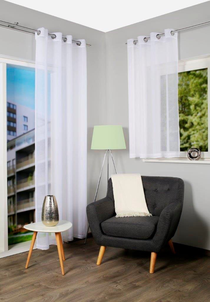 Home Basics Vorhang DOLLY, Ösen (2 günstig online kaufen