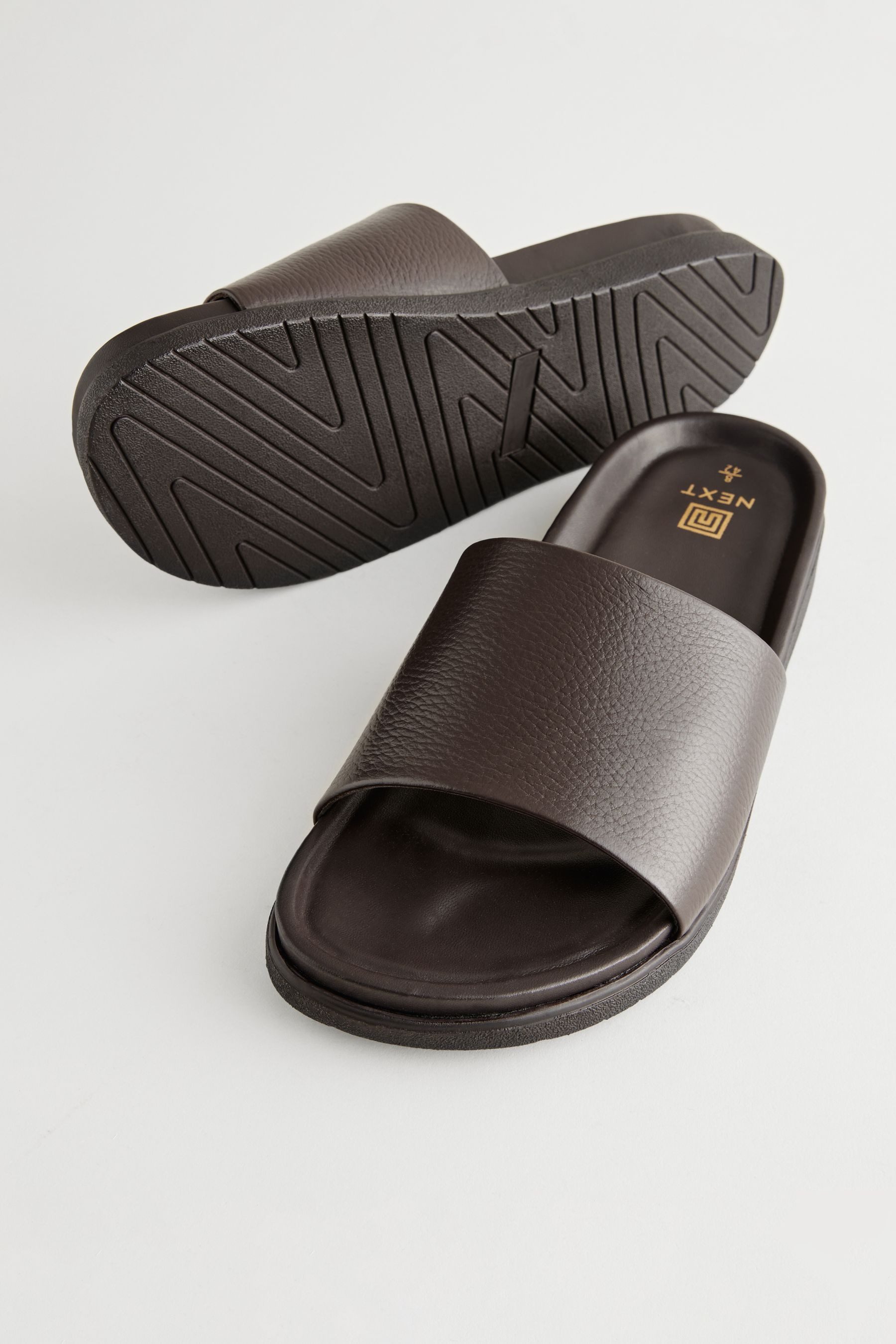 Next Leder-Slider Badepantolette (1-tlg) günstig online kaufen